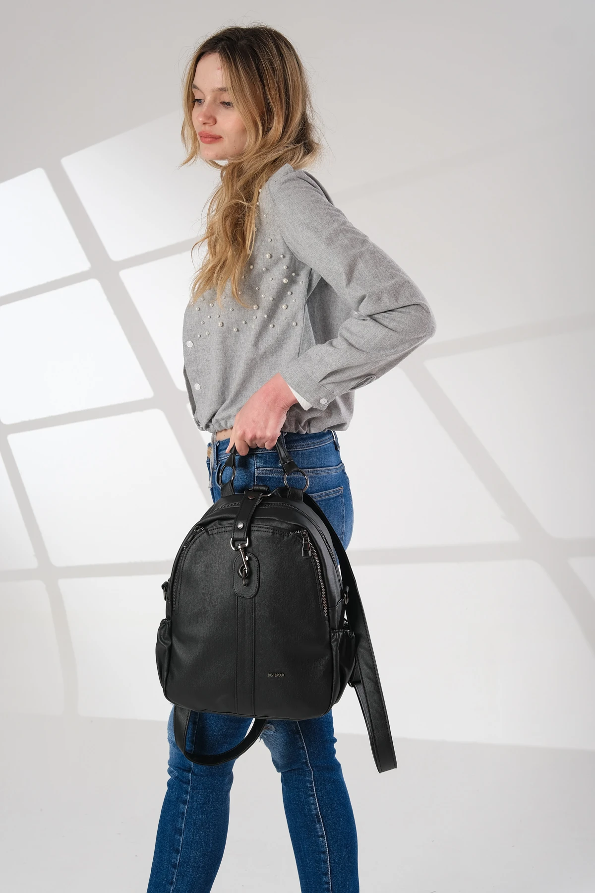 Kadın Yumuşak Deri Sırt Ve Kol Çantası Jpm2134