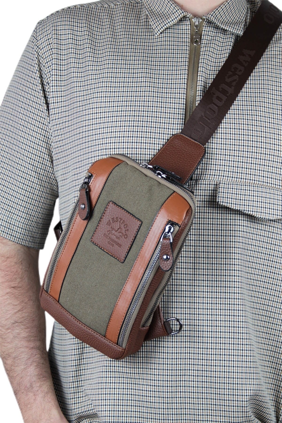 Erkek Kanvas Ayarlanabilir Uzun Askılı Pbu7034