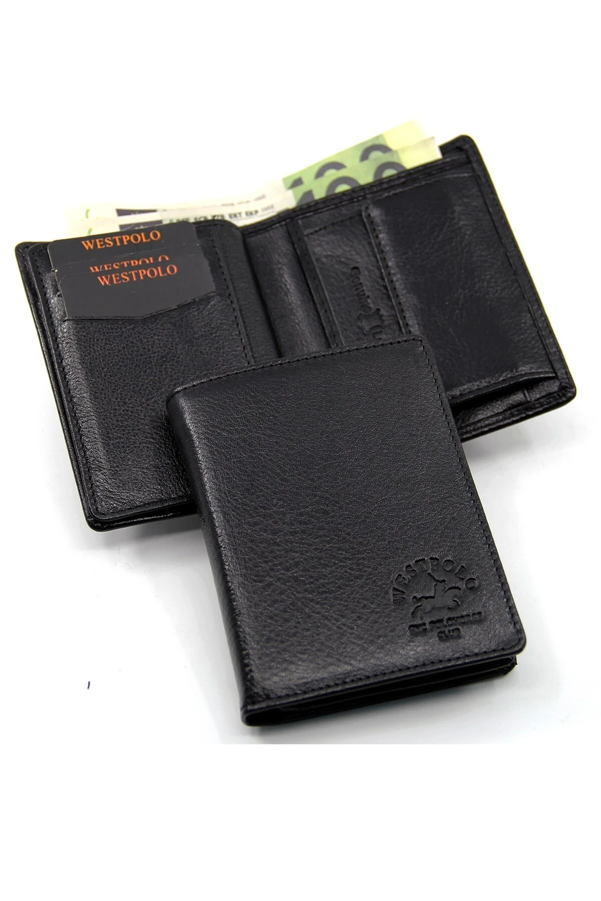 Erkek Siyah Bozuk Para Bölmeli Hakiki Deri  Cüzdan 622082