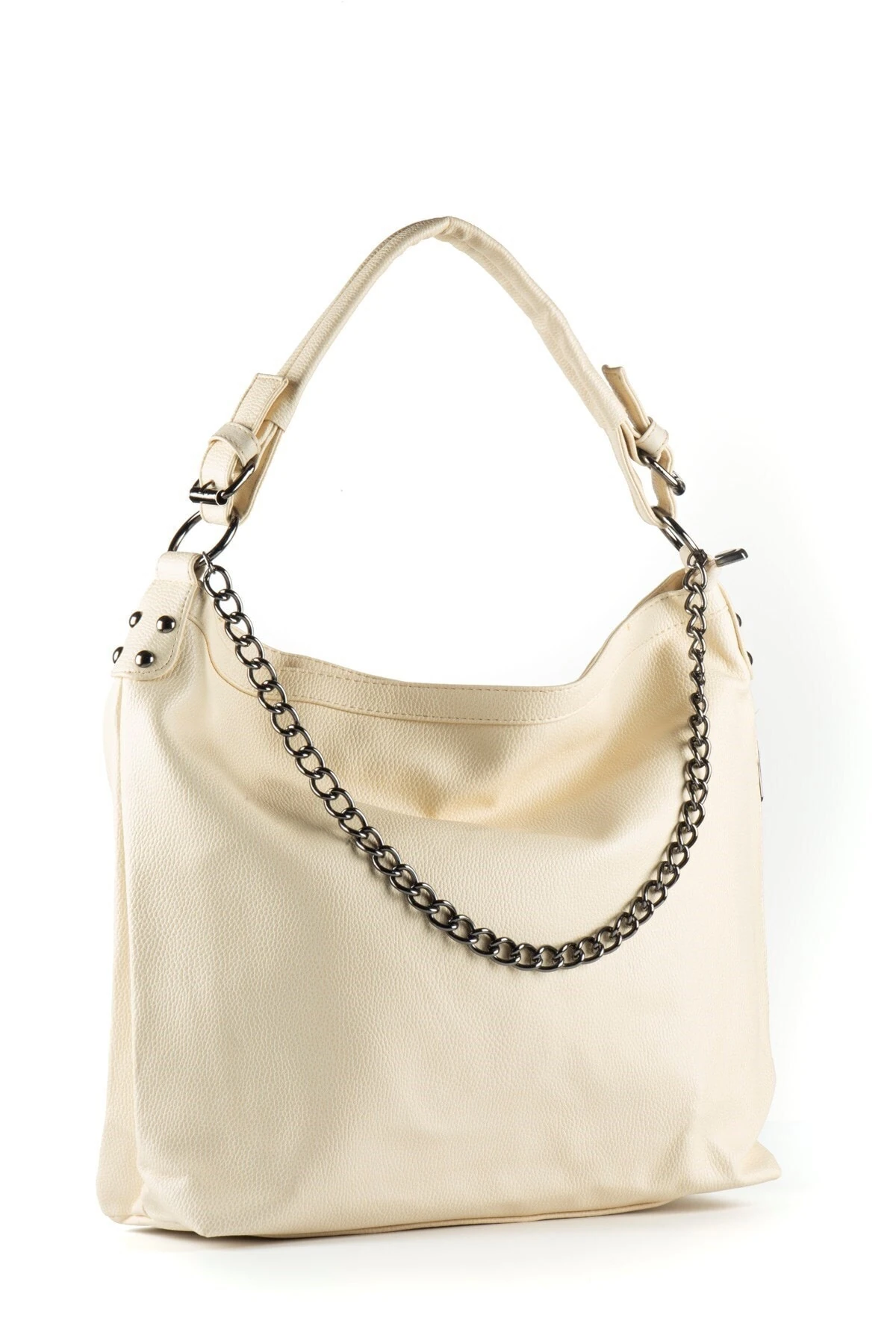 Bej Kadın Yıkanmış Deri Omuz Çantası Upb504