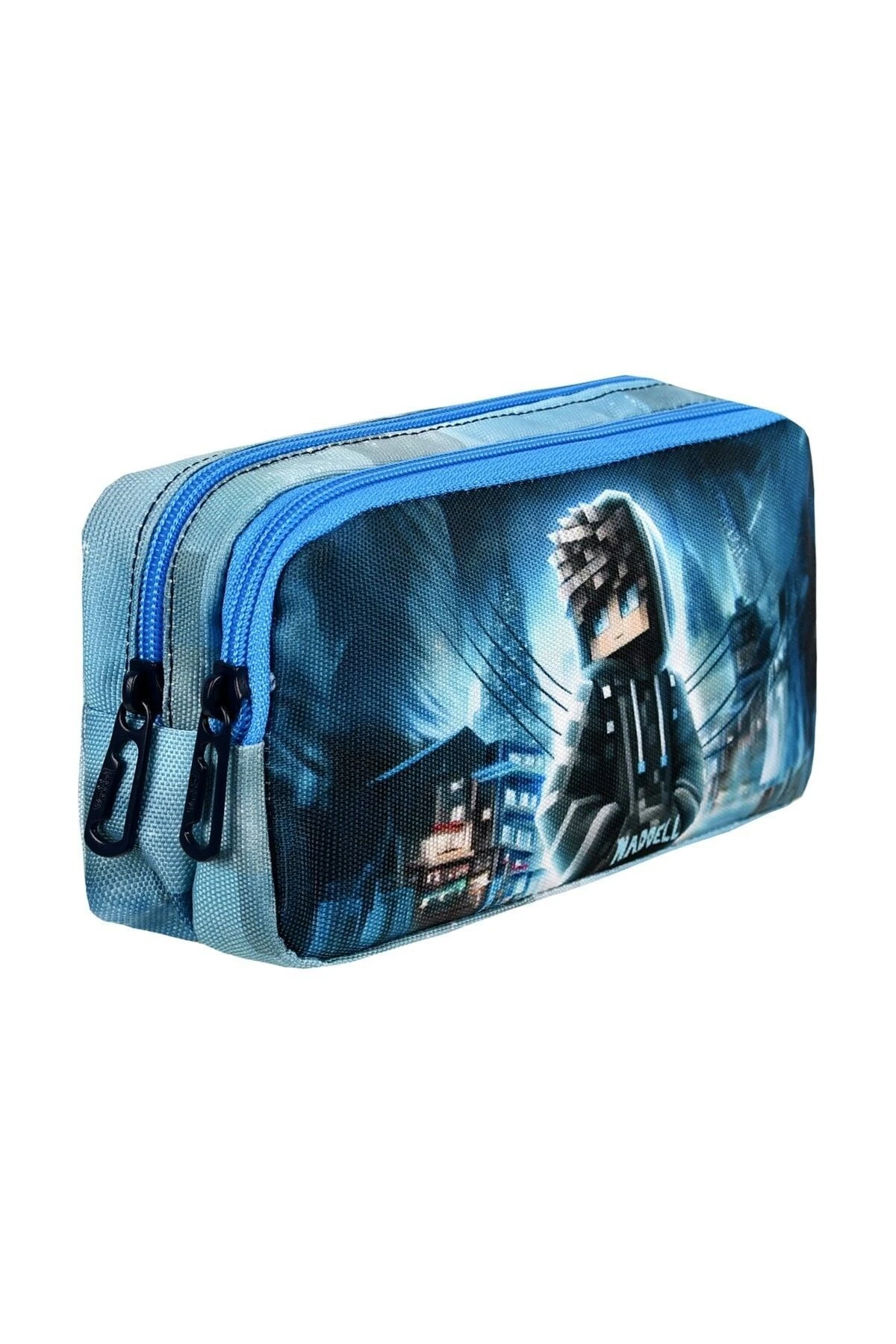 Robloks Kahraman Desenli Erkek Çocuk İlkokul Okul Çantası,Beslenme Çantası, Kalemlik 3'lü Set