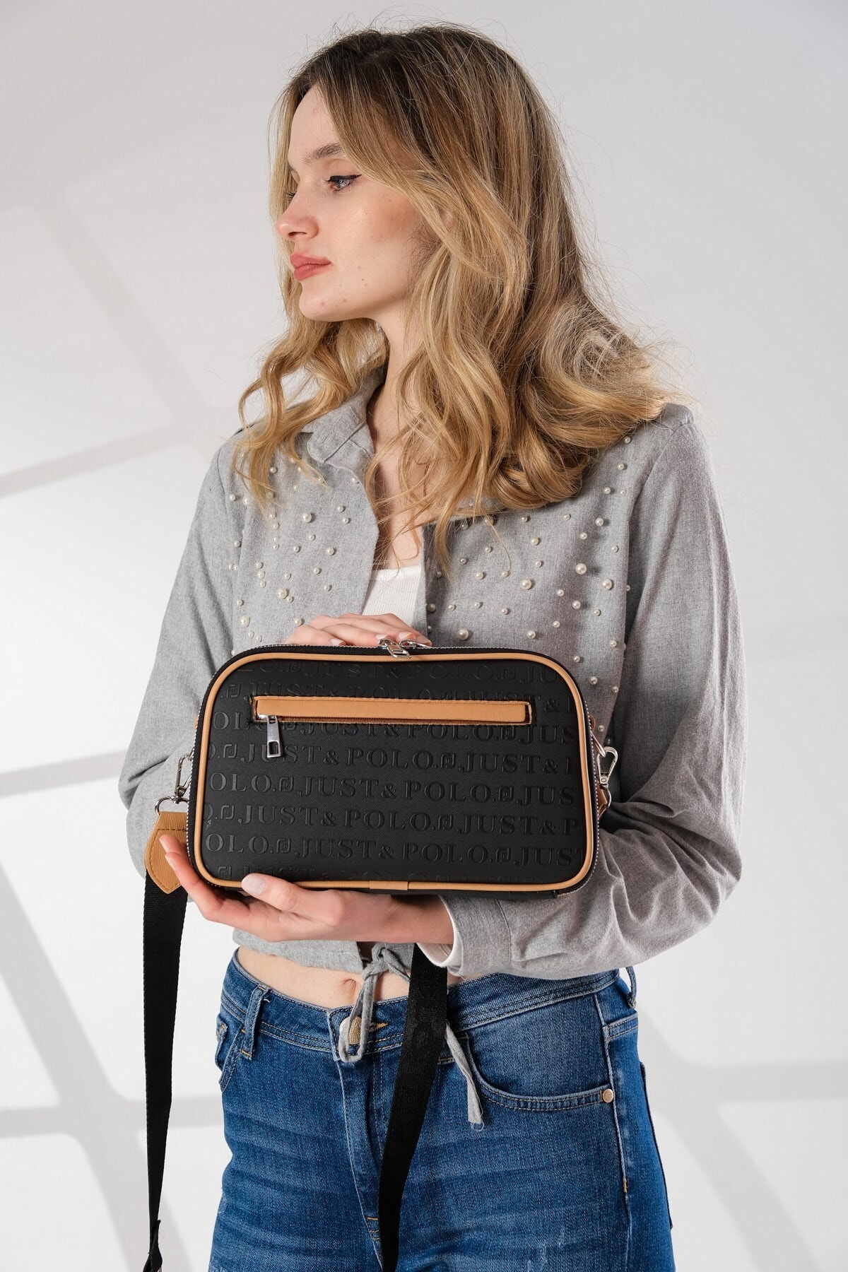 Kadın Ayarlanabilir Askılı 6 Bölmeli Mini Çanta Ve Cüzdan Kombini