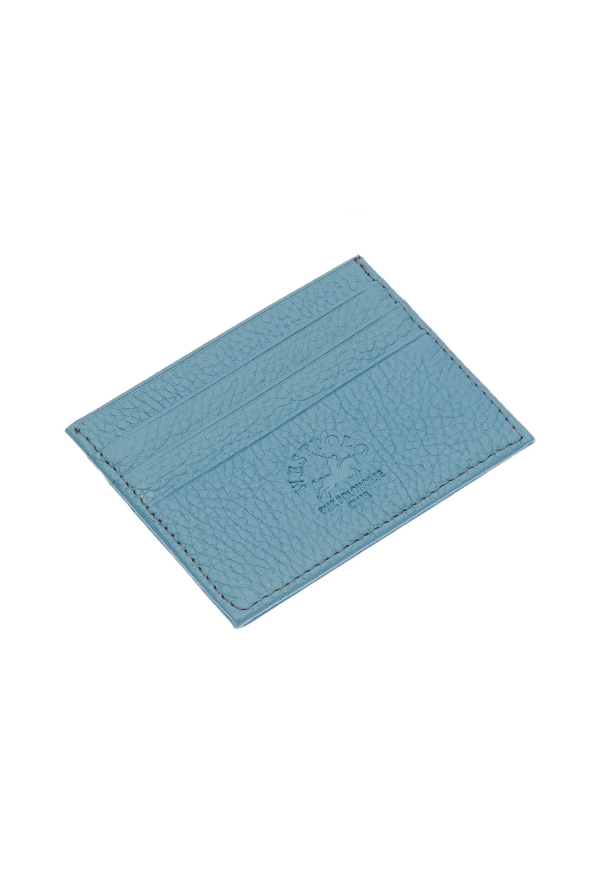 Hakiki Deri Bol Kartlıklı Bebe Mavisi Unisex Kartlık WPT041