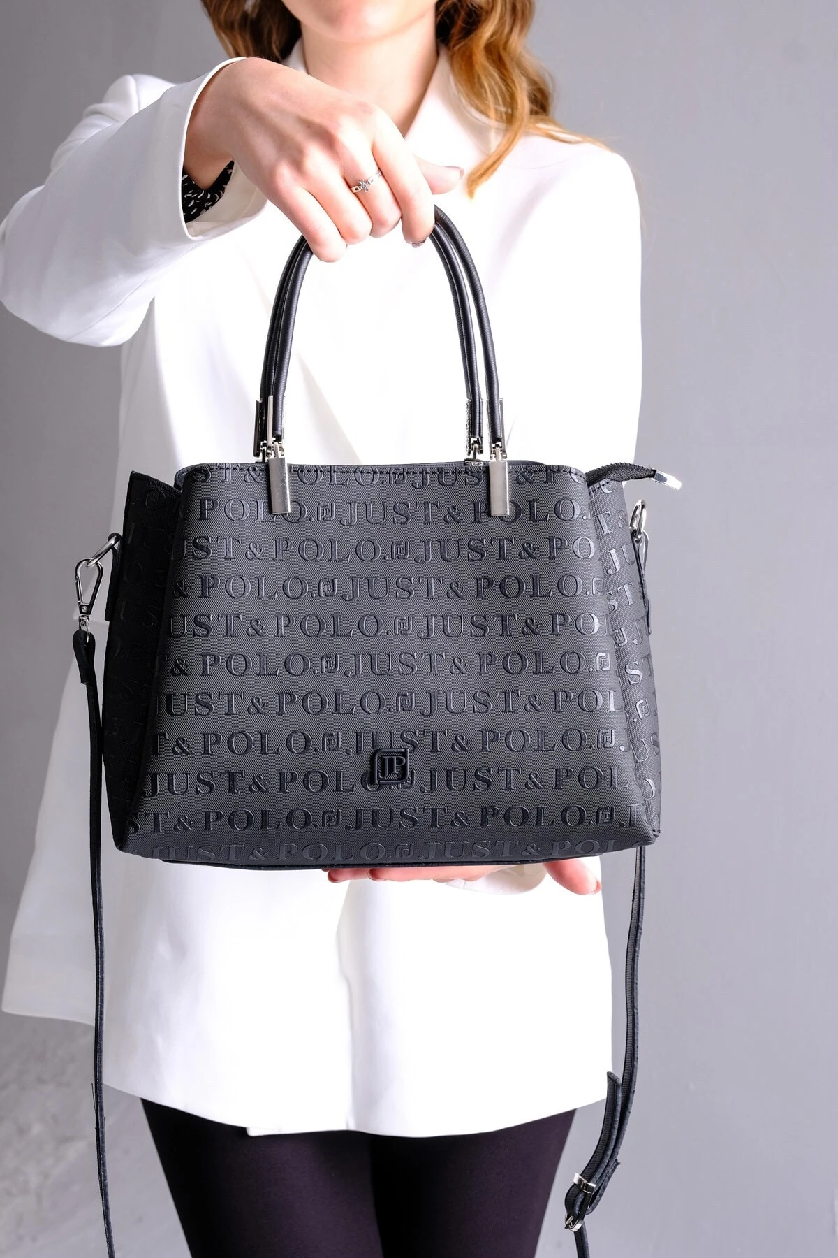 Kadın 3 Bölmeli Ayarlanabilir Uzun Askılı Omuz Çantası Ve Cüzdan Kombini Mds4018-1005