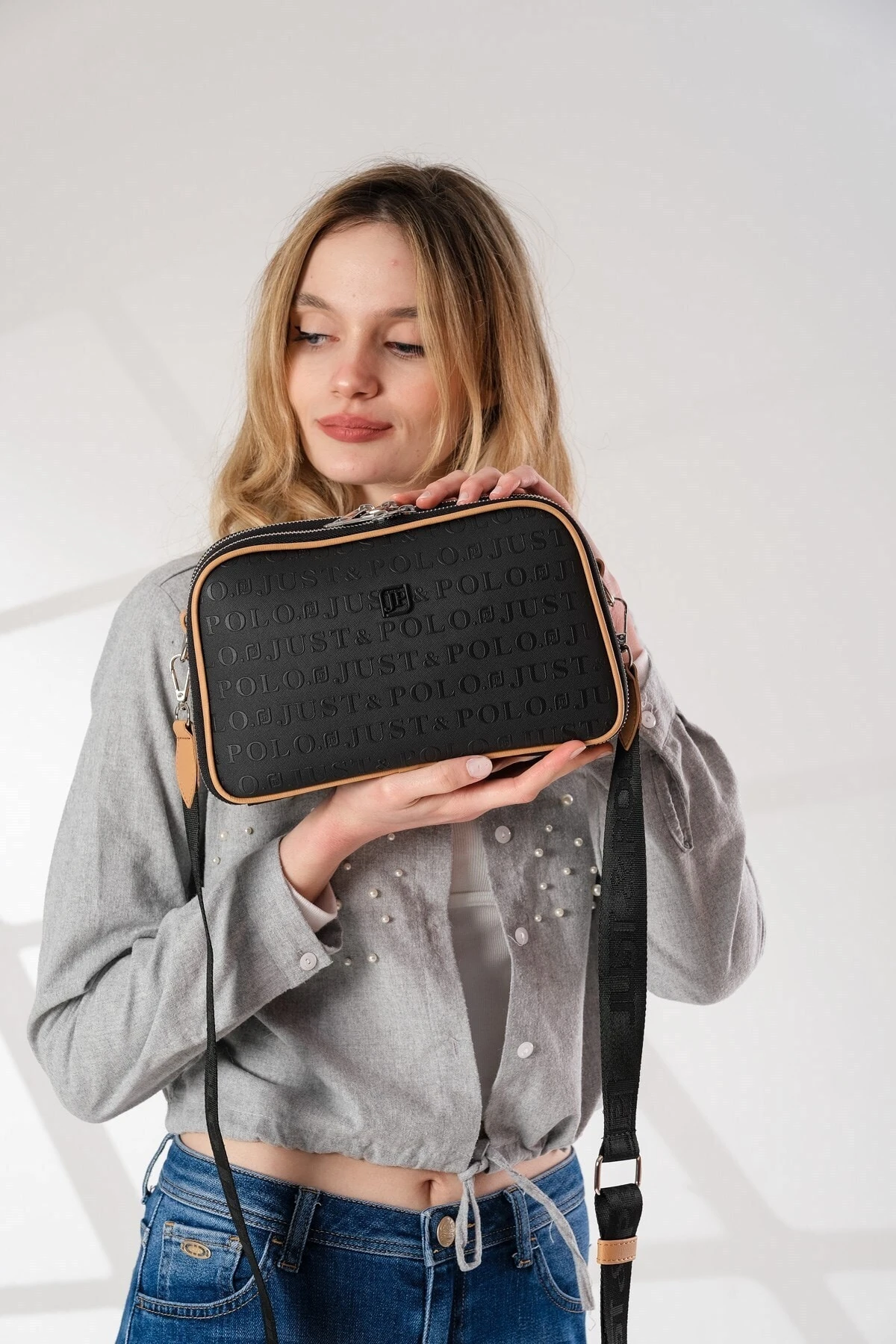 Kadın Ayarlanabilir Askılı 6 Bölmeli Mini Çanta Ve Cüzdan Kombini