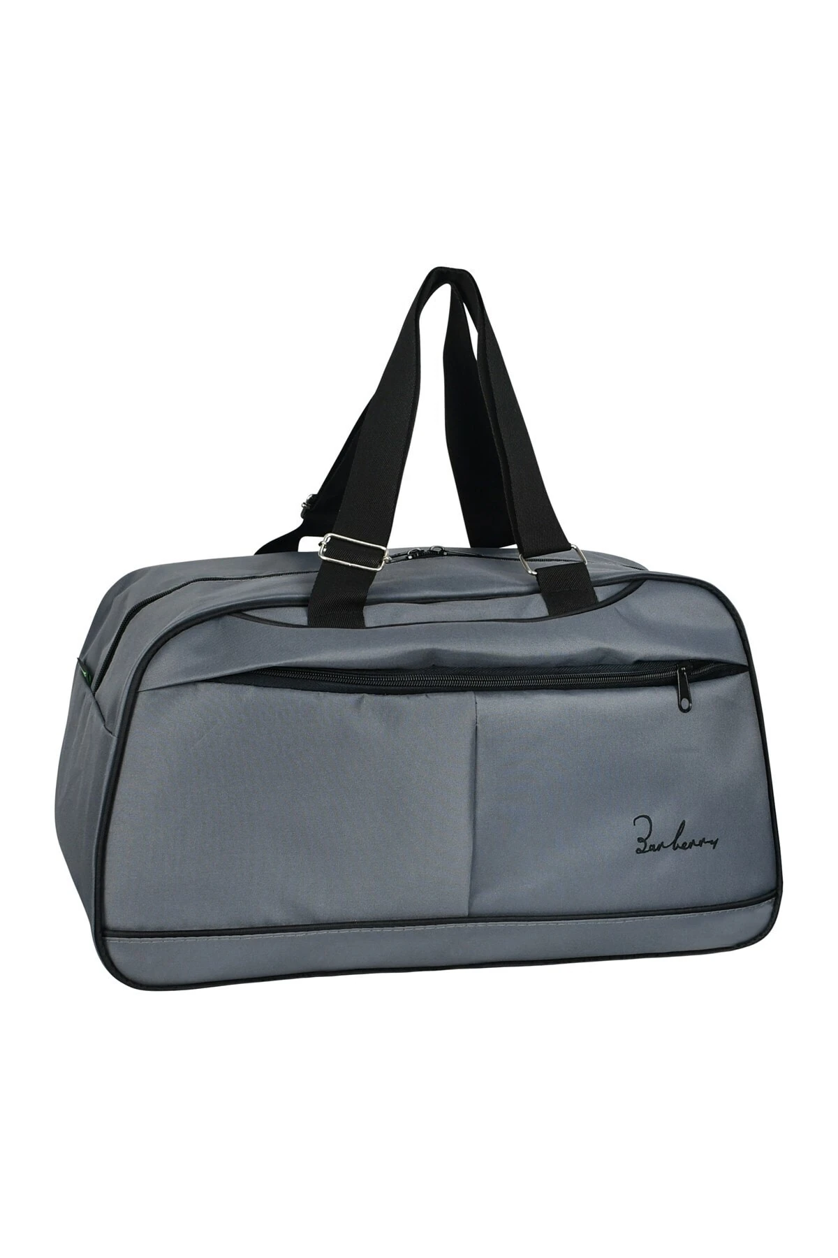 Anne Bebek Bakım Gri Klasik Sırt Çantası Ve Orta Boy El Valizi Kombin