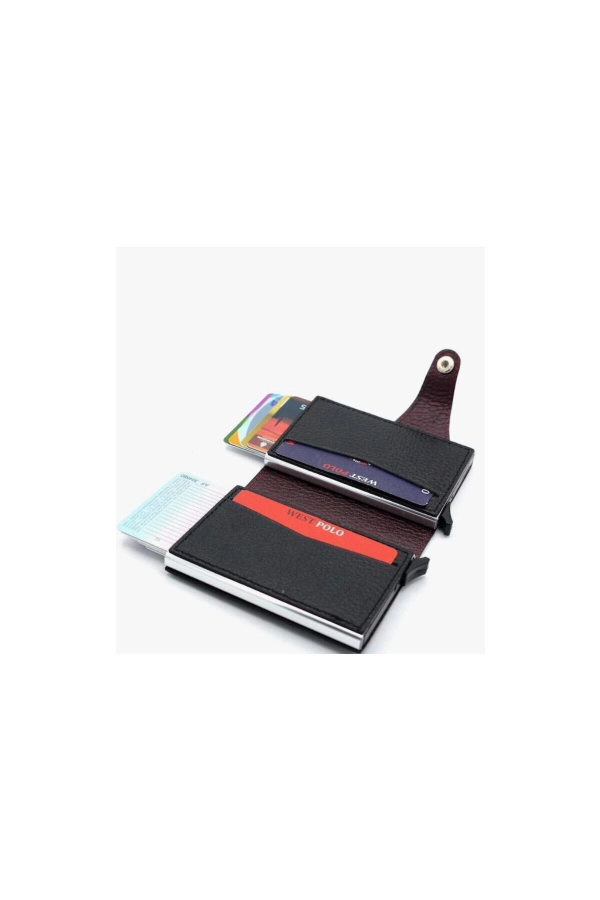 Bordo Erkek Orjinal Deri Çift Mekanizmalı Cüzdan WP3005