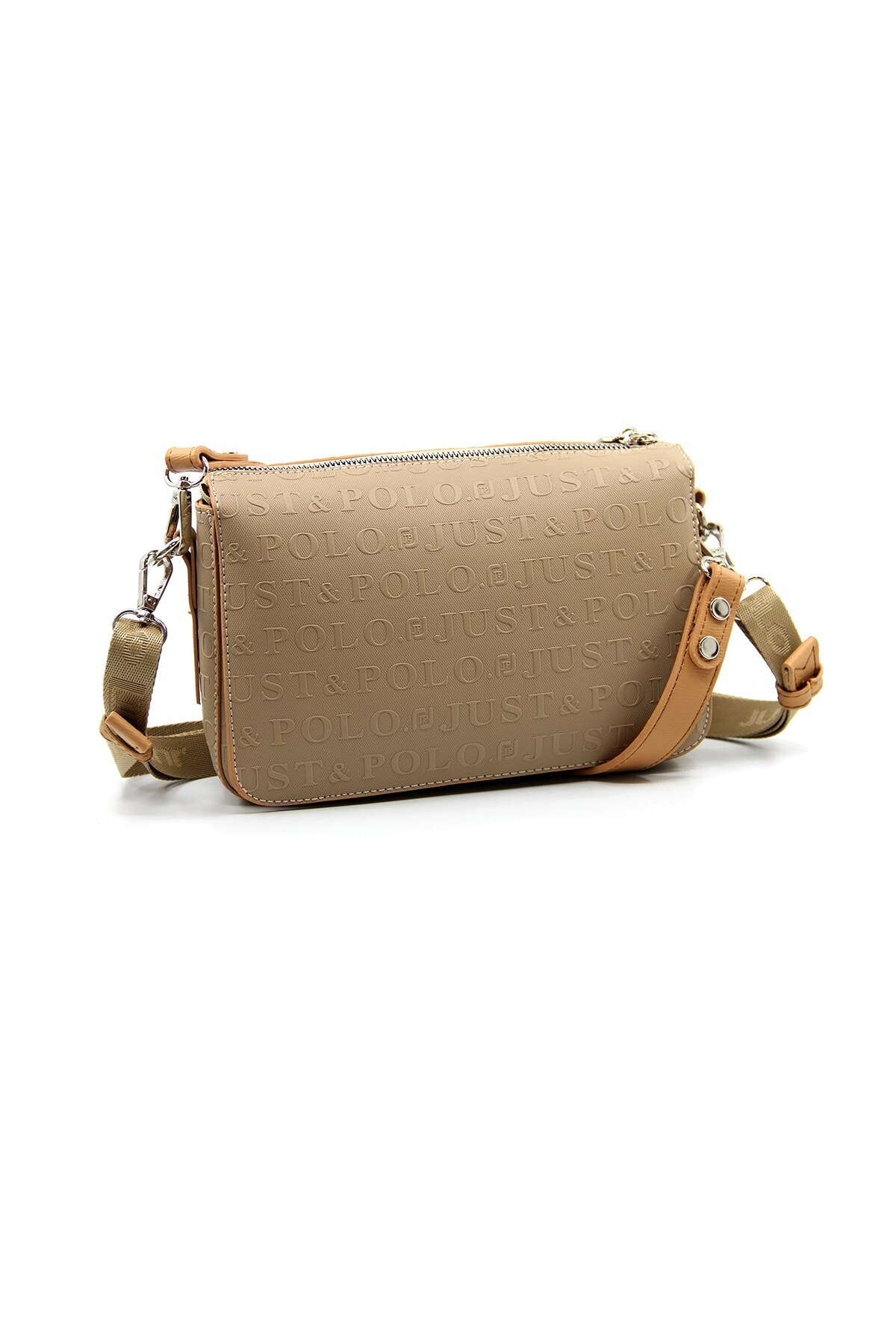 Kadın 5 Bölmeli Ayarlanabilir Uzun Askılı Omuz Çantası Ve Cüzdan Kombini Mds4036-1005