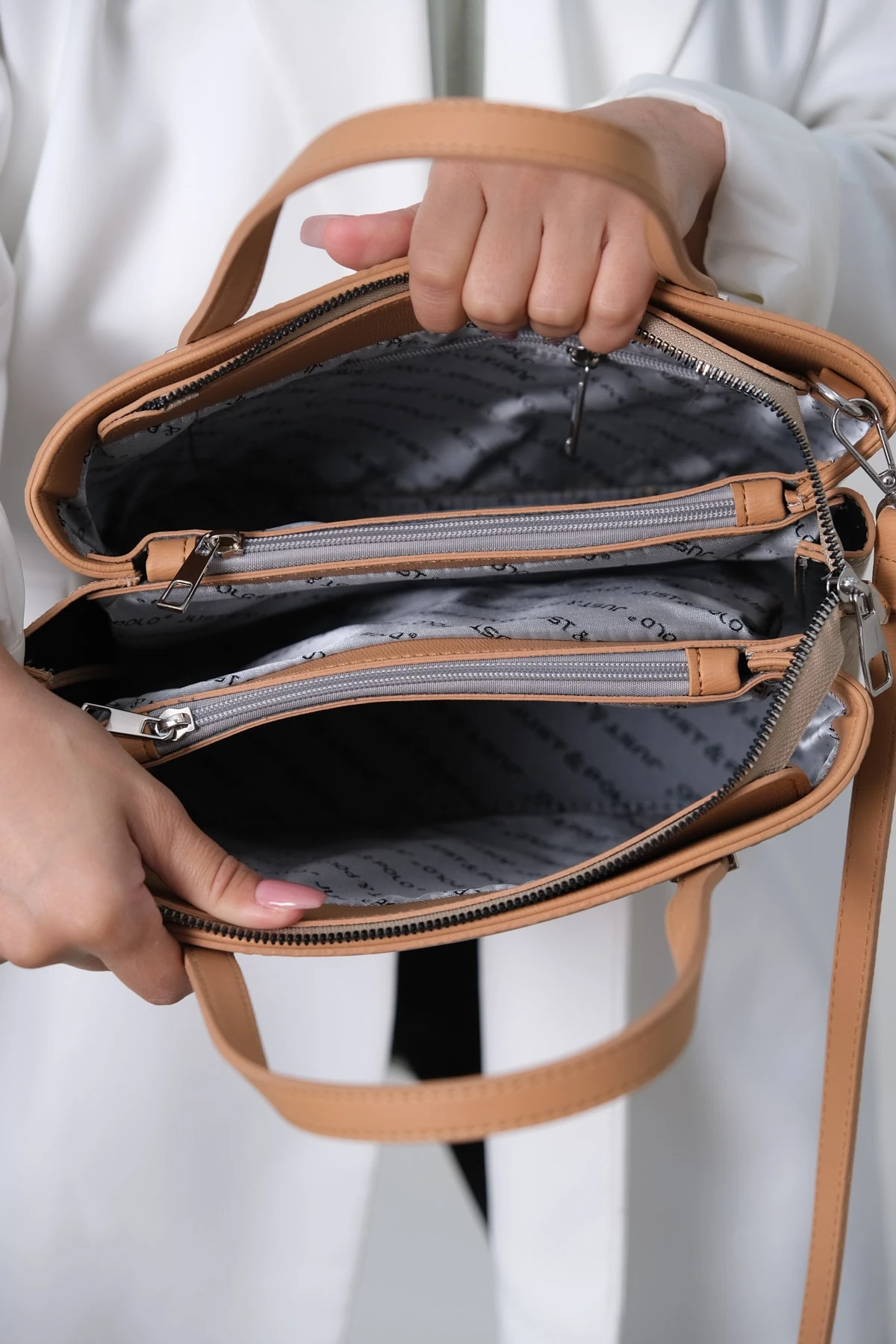 Kadın Ayarlanabilir Uzun Askılı Çanta Ve Cüzdan Kombini Mds4030-1001