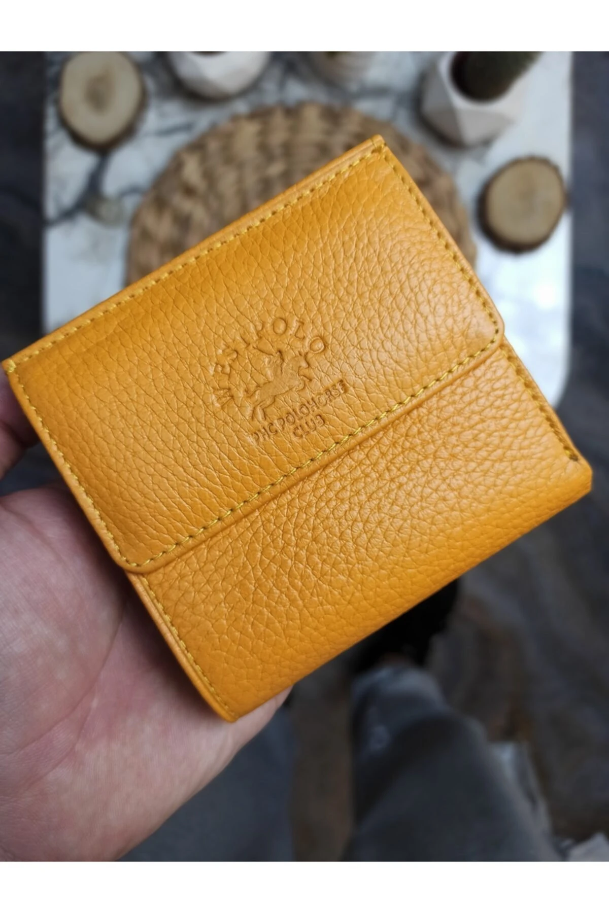 Deri Unisex Bozuk Para Bölmeli Cüzdan Kartlık