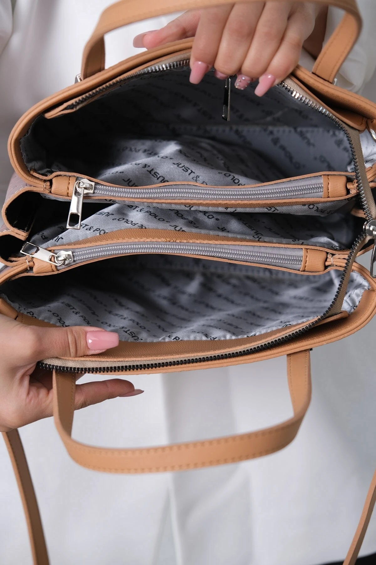 Kadın Ayarlanabilir Askılı Omuz Çantası Ve Cüzdan Kombini