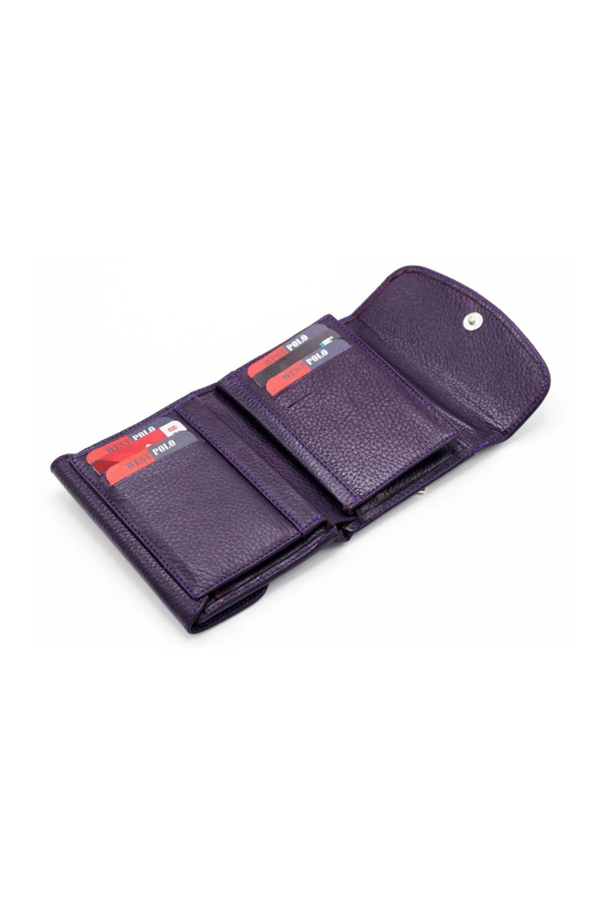 Bordo Kadın Hakiki Deri Cüzdan 622415