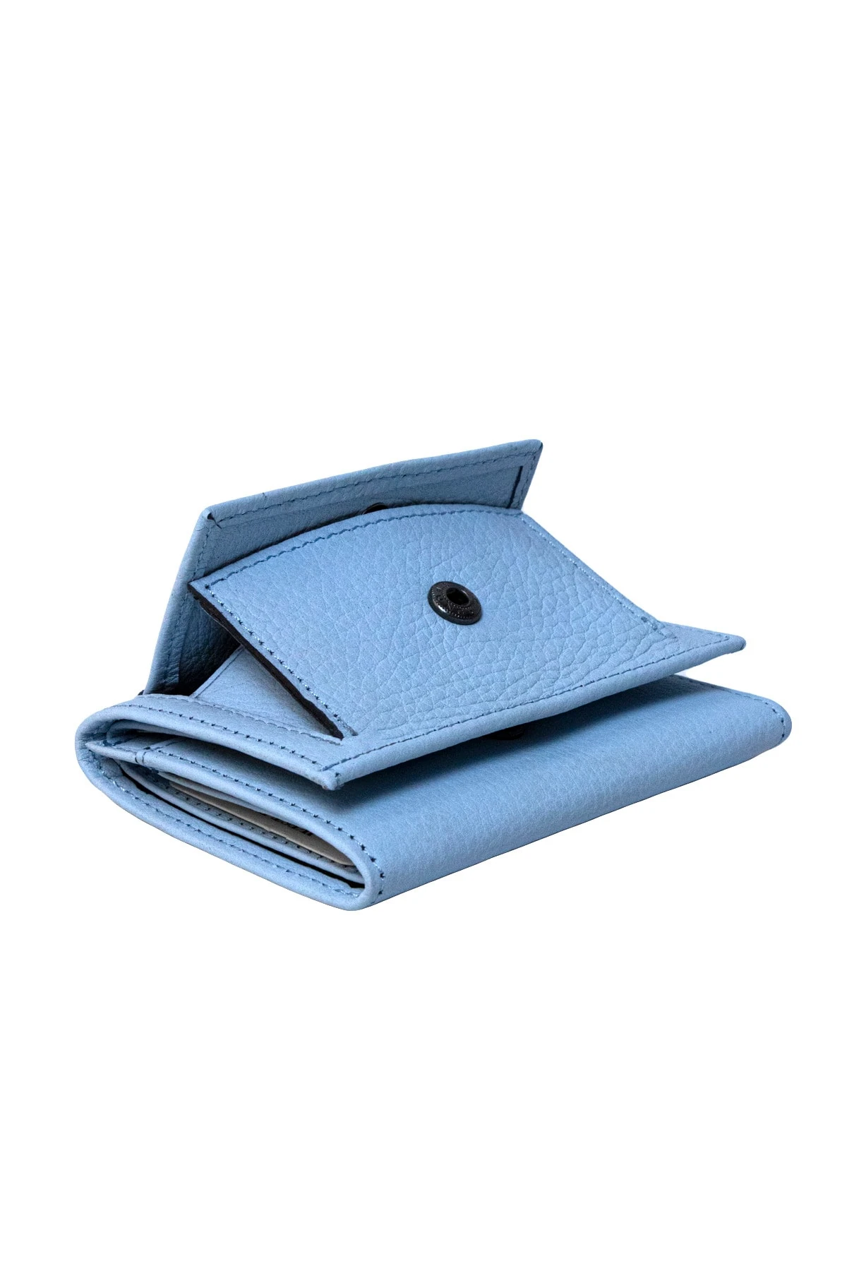 Hakiki Deri Kahverengi Mini Unisex Cüzdan Kartlık