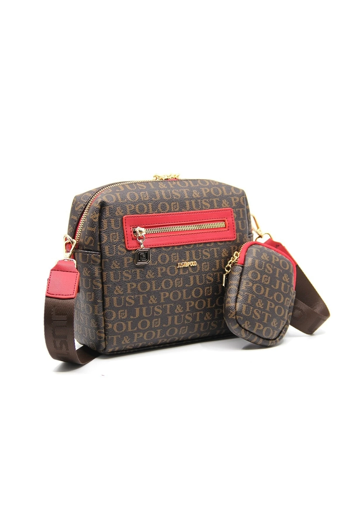 Kadın Baskı Desen Cüzdanlı Çapraz Omuz Çanta Jpt2119