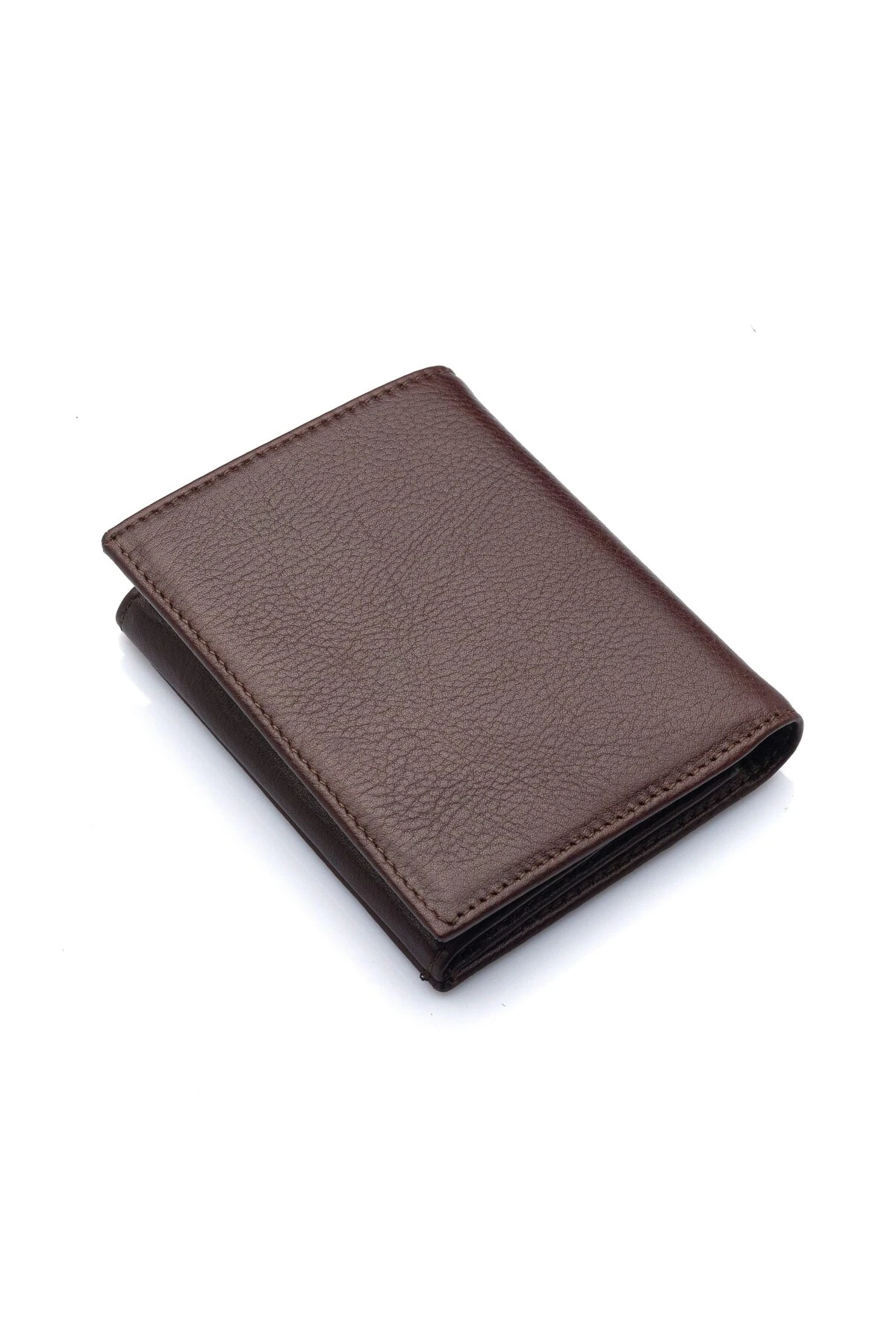 Bozuk Para Bölmeli Bol Kartlıklı Hakiki Deri Kahverengi Erkek Cüzdan TRY67