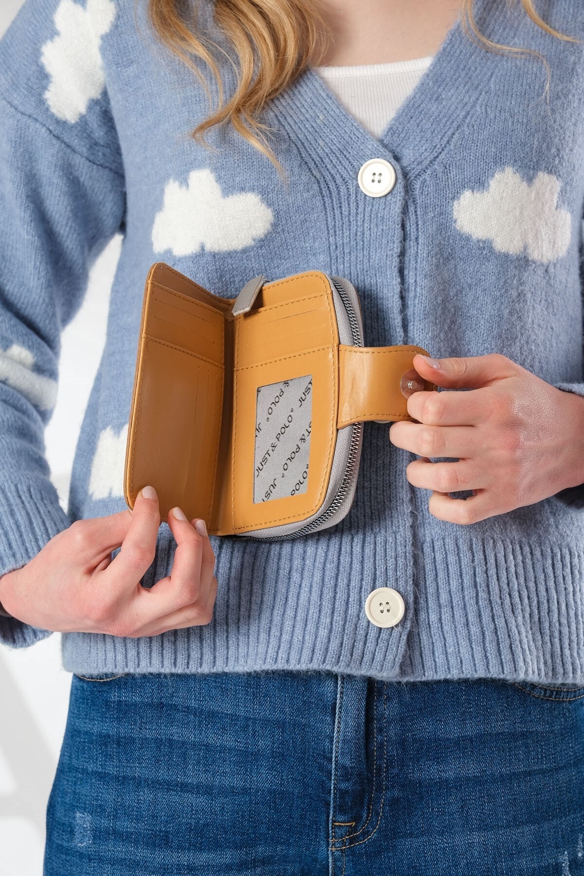 Kadın Ayarlanabilir Askılı Çok Bölmeli Sırt Çantası Ve Cüzdan Kombini Pbu4040-1007