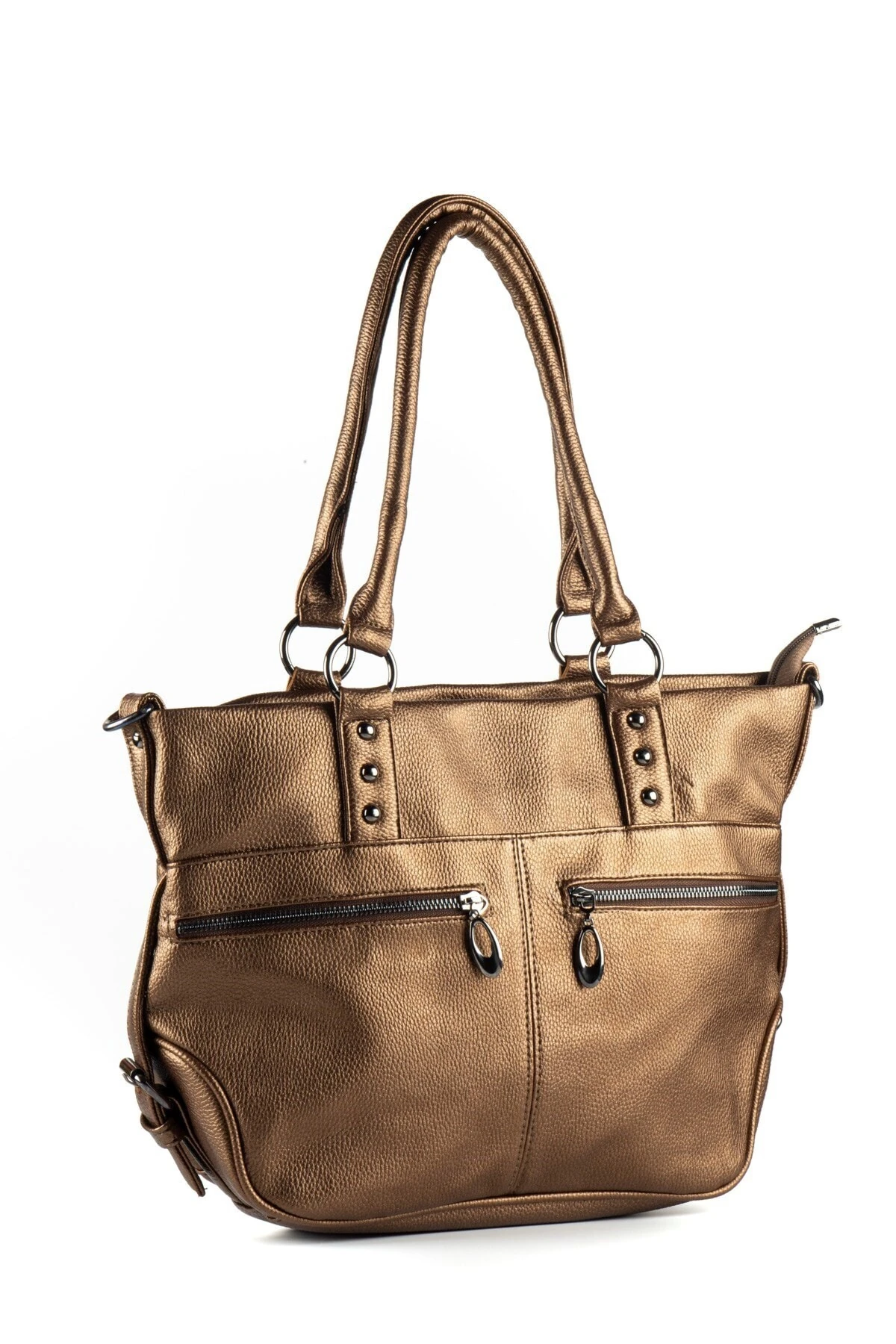 Bakır Kadın Yıkanmış Deri Omuz Çantası Upb709