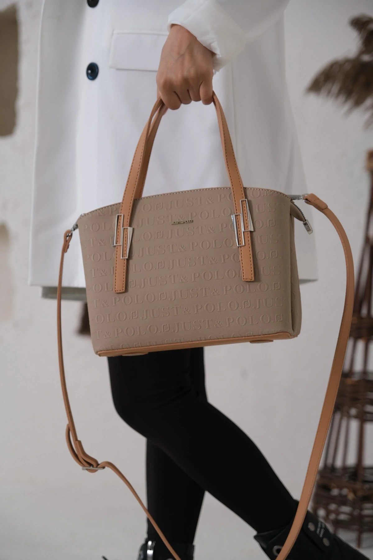 Kadın Ayarlanabilir Uzun Askılı Çanta Ve Cüzdan Kombini Mds4030-1001