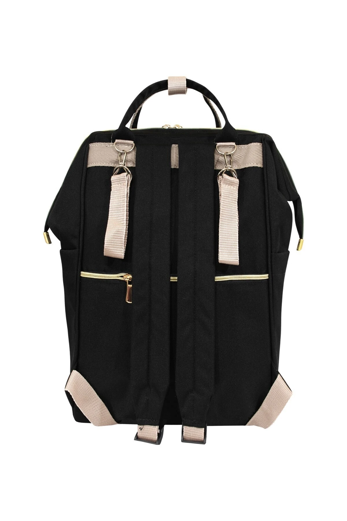 Anne Bebek Bakım Siyah Klasik Sırt Çantası Ve Büyük Boy El Valizi Kombin