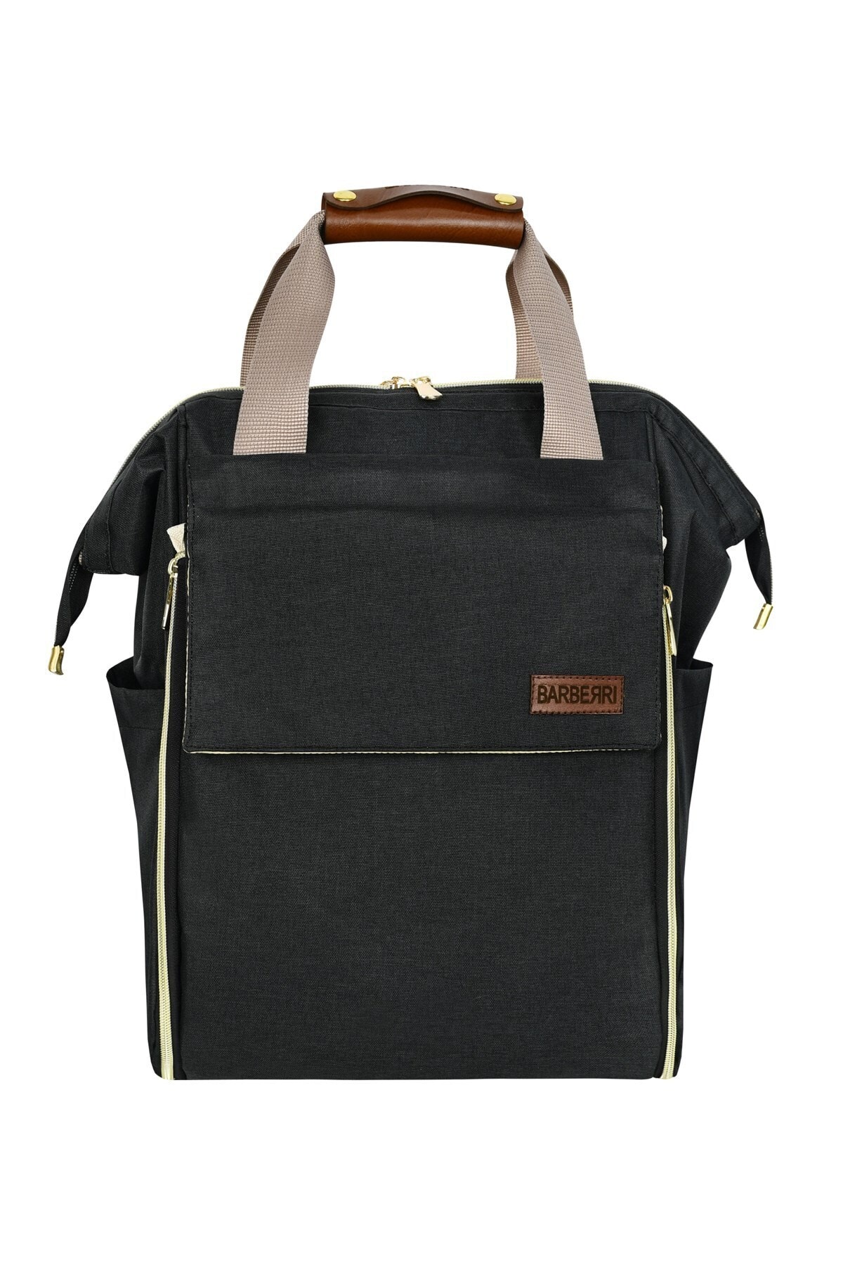 Anne Bebek Bakım Siyah Luks Yataklı Sırt Çantası Ve Küçük Boy El Valizi Kombin