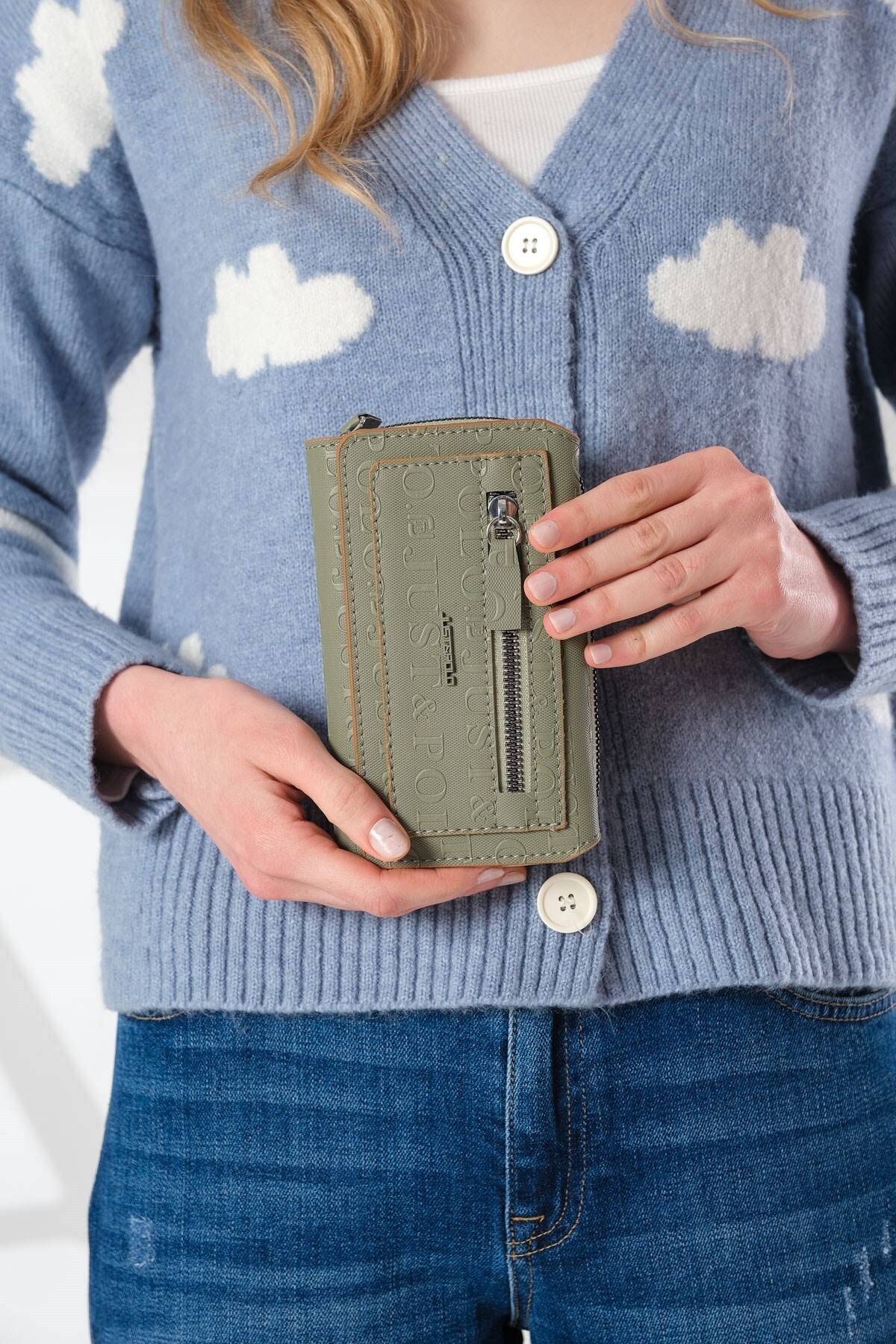 Kadın Ayarlanabilir Askılı Çok Bölmeli Sırt Çantası Ve Cüzdan Kombini Pbu4040-1006