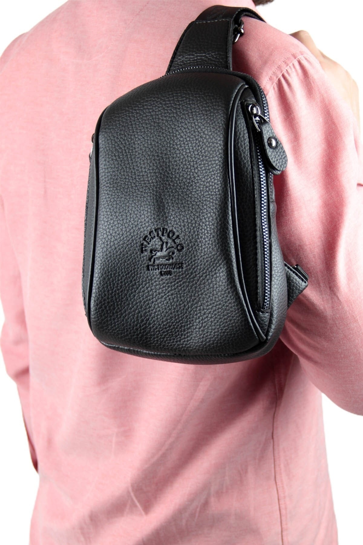 Erkek Siyah Sportif Vücut Çantası Pbu7029