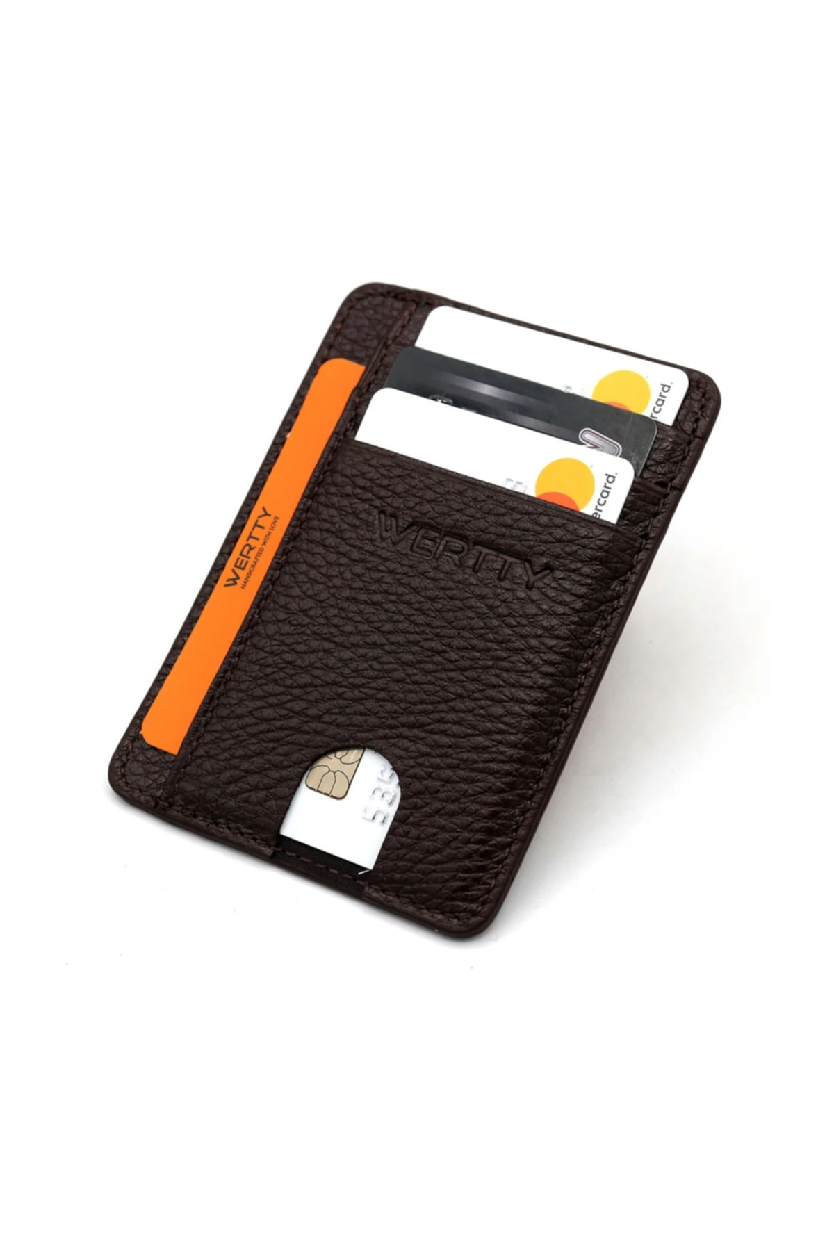 Kahverengi Unisex Werrty Orjinal Deri Kartlık 622205