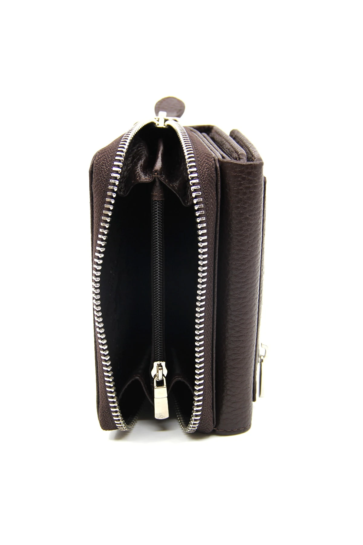 Bordo Hakiki Deri Kadın Cüzdan