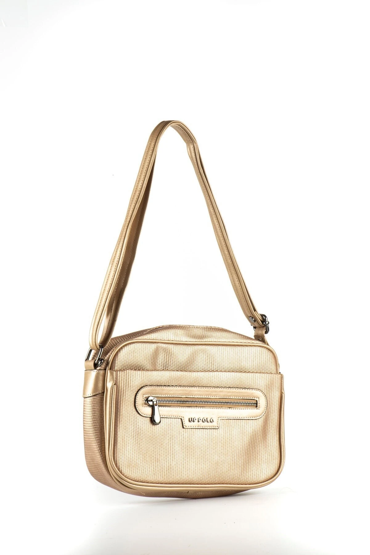 Altın Kadın Petek Kumaş Omuz Çantası Upb708