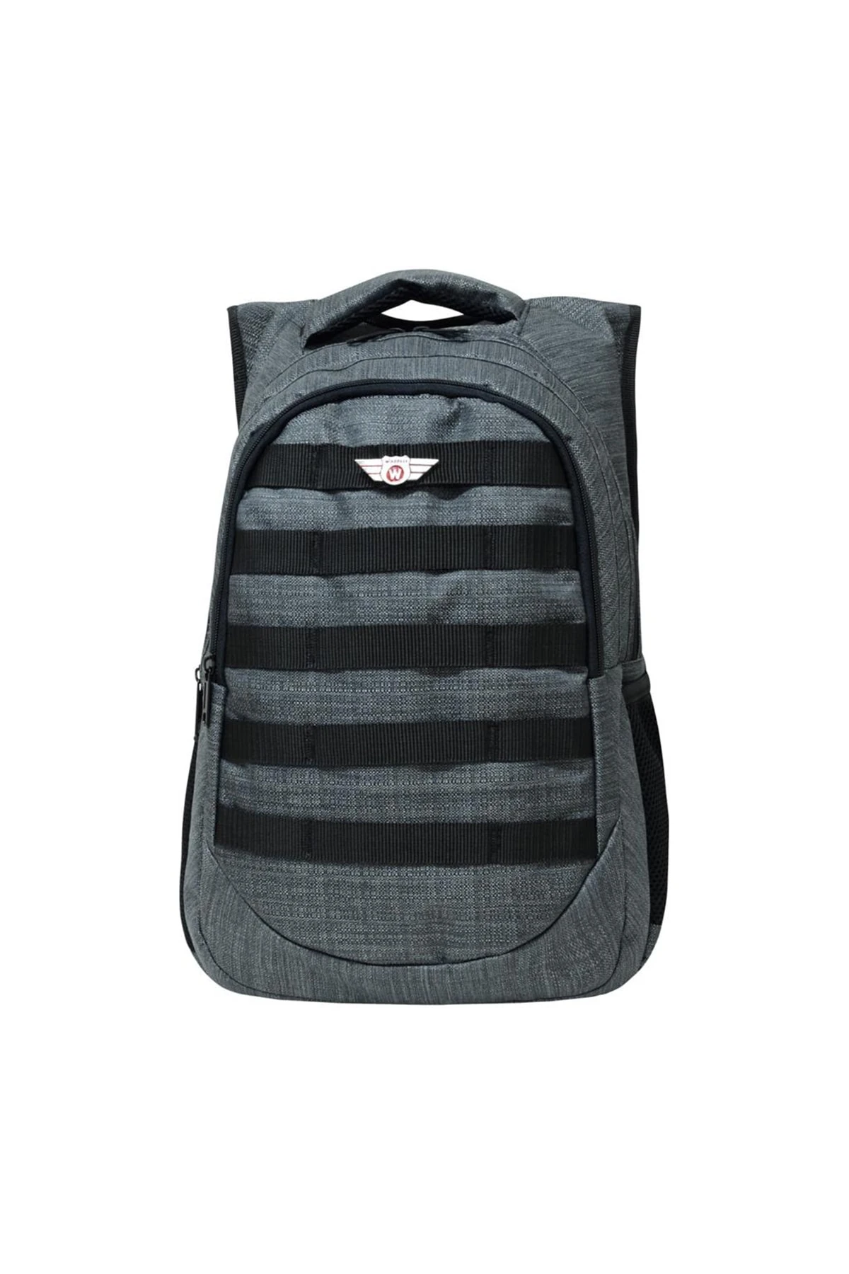 Gri Unisex Su Geçirmez 3 Gözlü Laptop Bölmeli Günlük Ve Okul Sırt Çantası