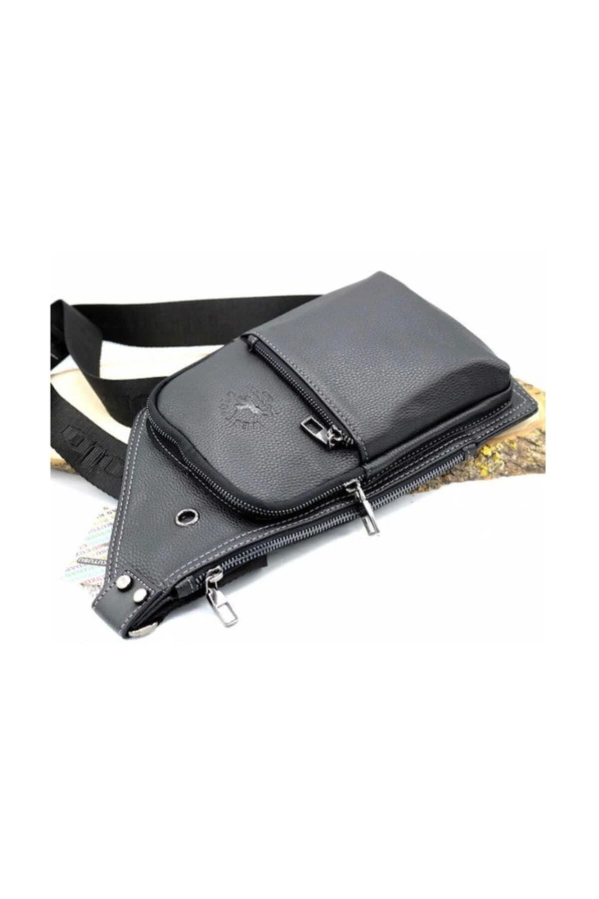 Siyah Erkek Bady Bag Çapraz Omuz Çantası 879055200412712