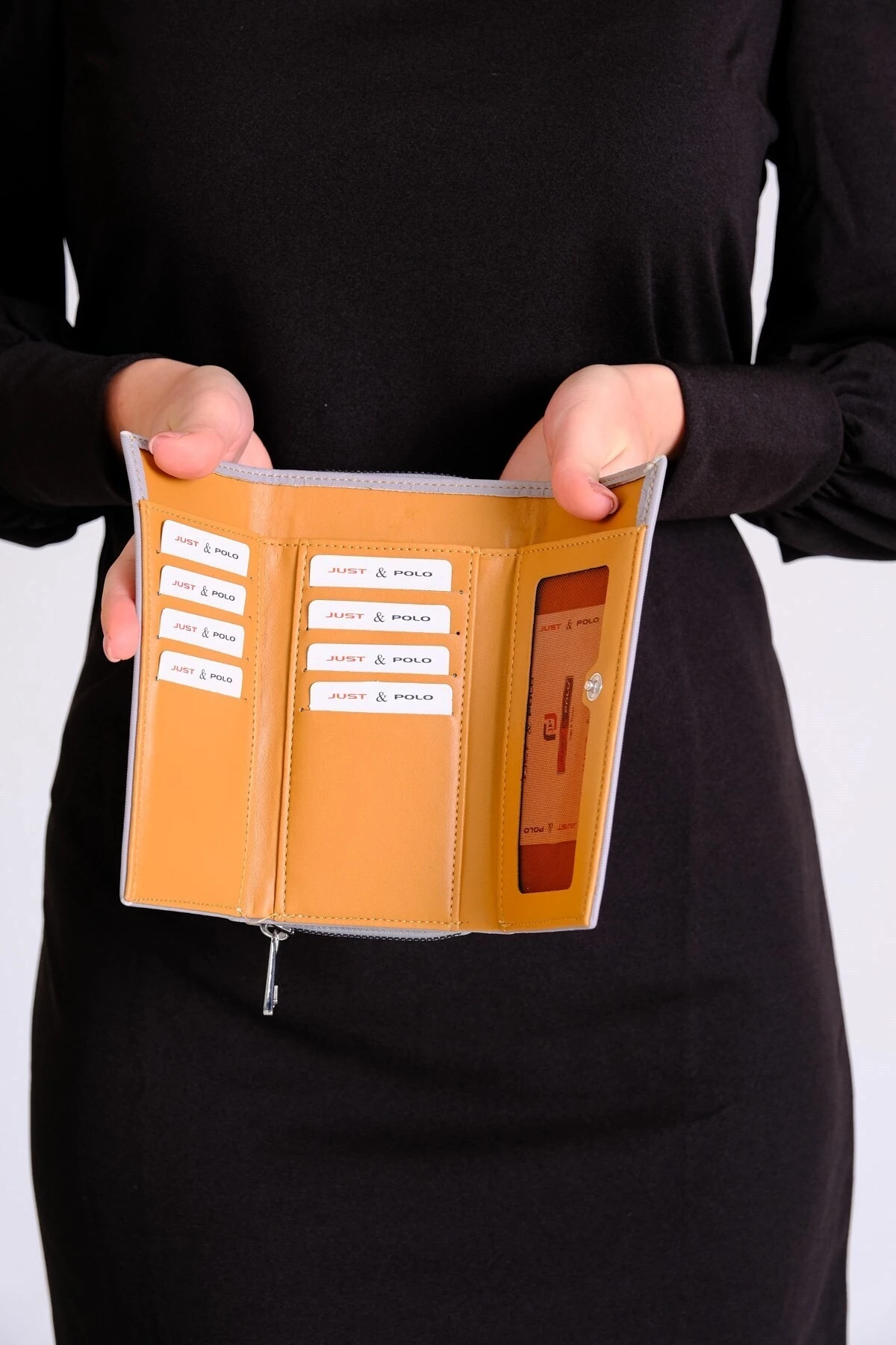 Kadın Ayarlanabilir Askılı 6 Bölmeli Mini Çanta Ve Cüzdan Kombini