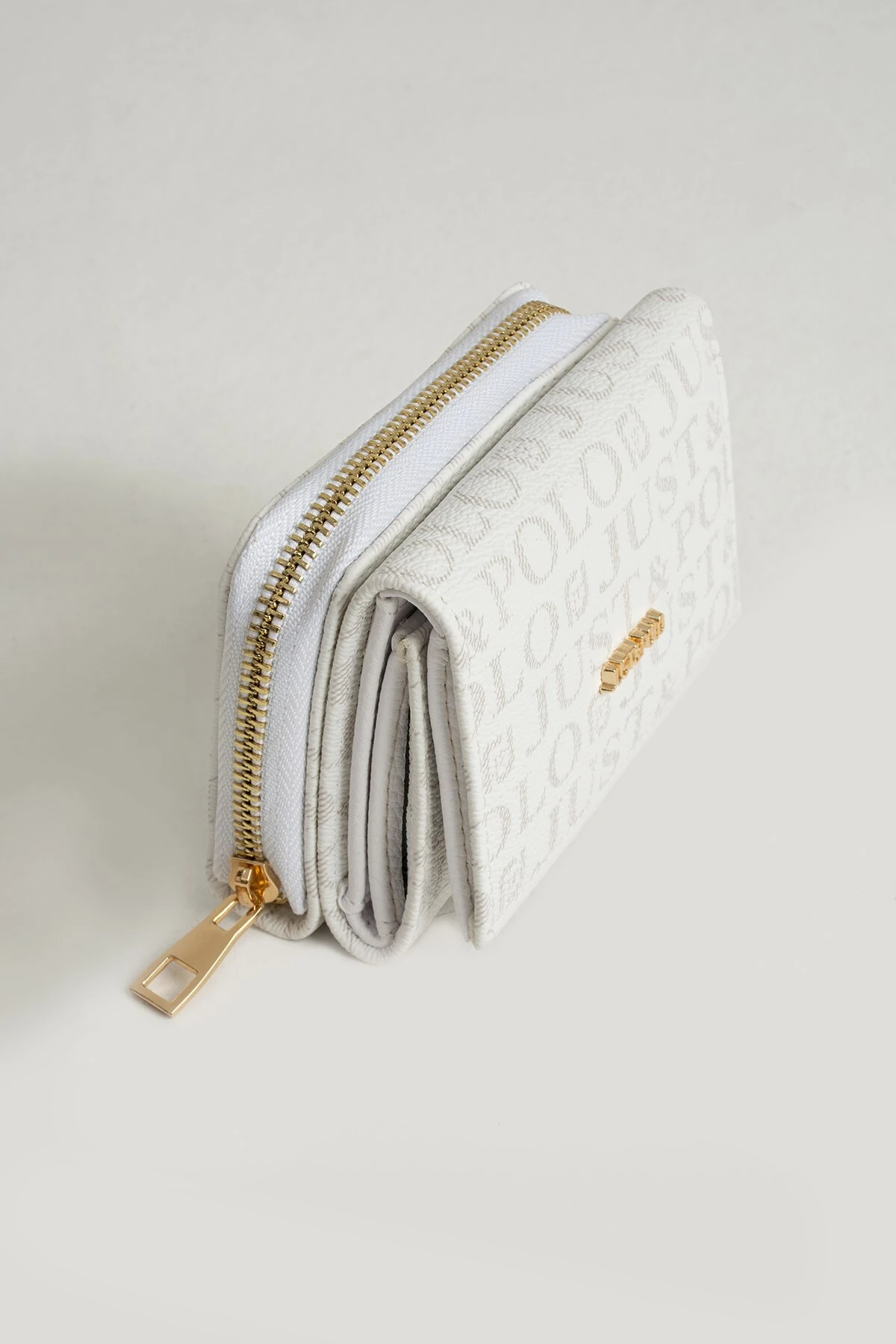 Kadın Beyaz Bol Kartlıklı Kağıt Para Bölmeli Cüzdan 12cmx10cm PBU02