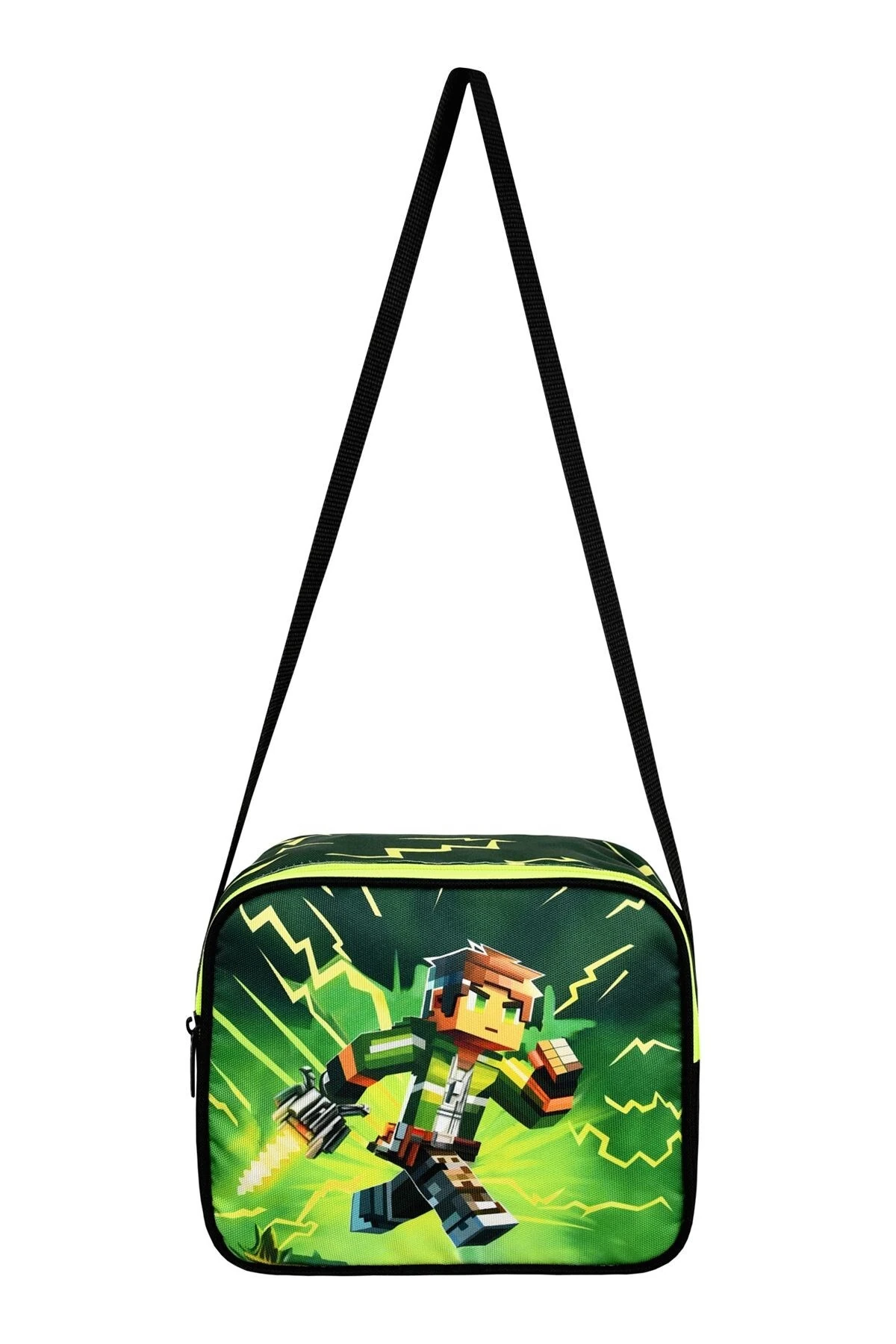 Speedy 3’lü Okul Çanta Seti (Sırt Çantası, Beslenme Çantası, Kalemlik) – Yeşil Desenli Erkek Çocuk