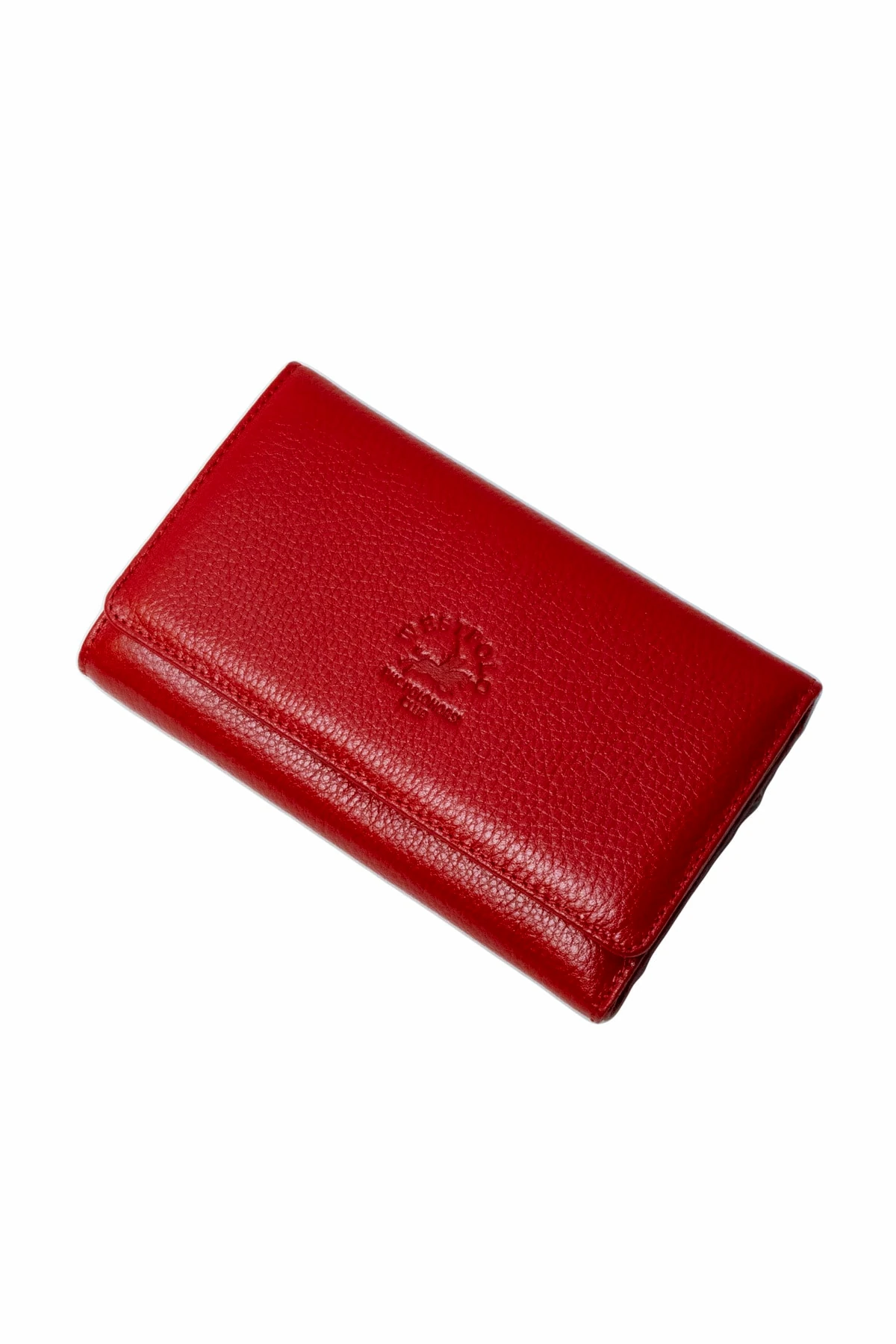 Hakiki Deri Kırmızı Bol Bölmeli Cüzdan