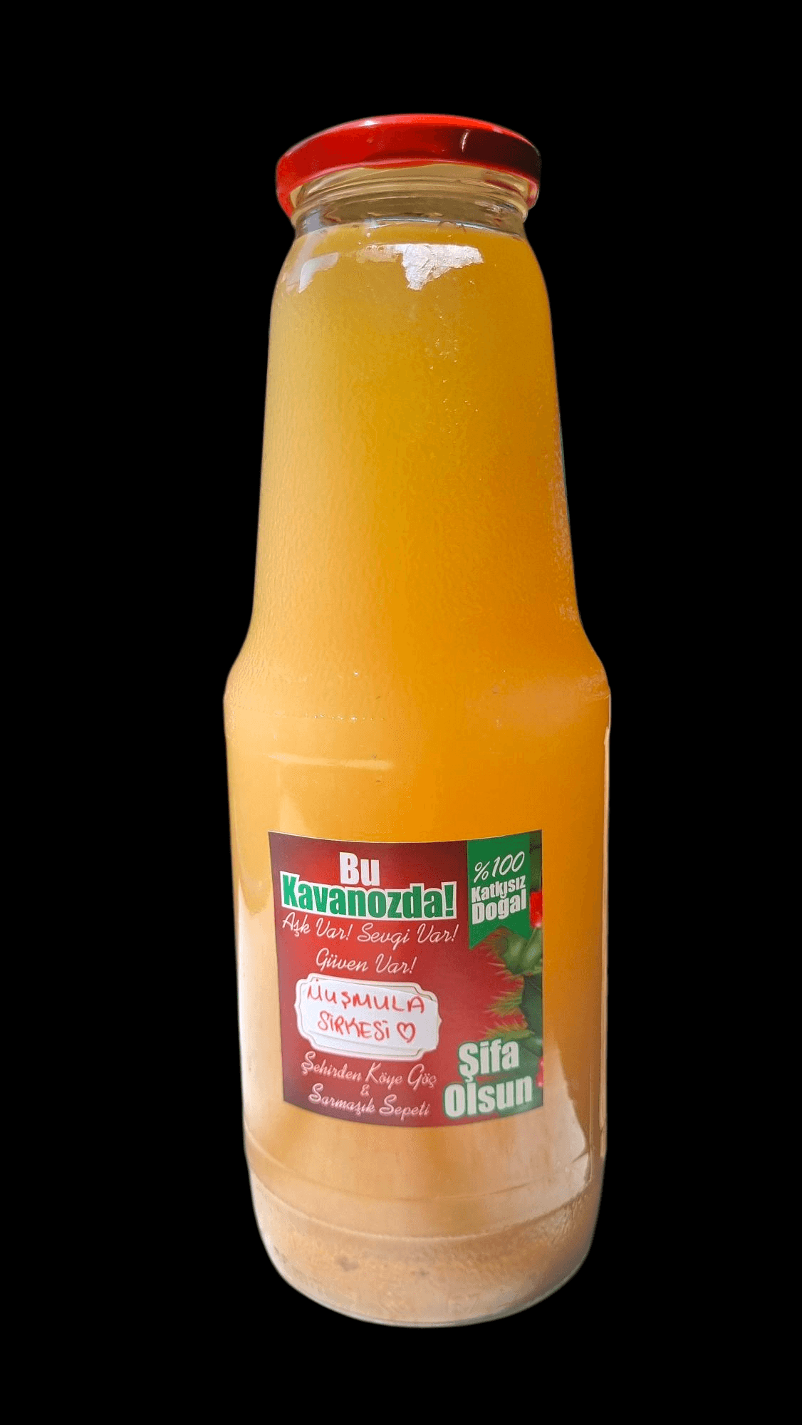 Muşmula Sirkesi 1 LT. Cam Şişede