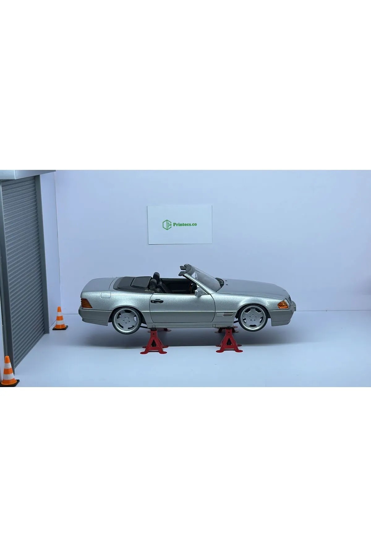 1/18 Ölçekli 4'lü Araç Kriko Seti | Diecast, Diroama, Hobi Garajı, Model Arabalar