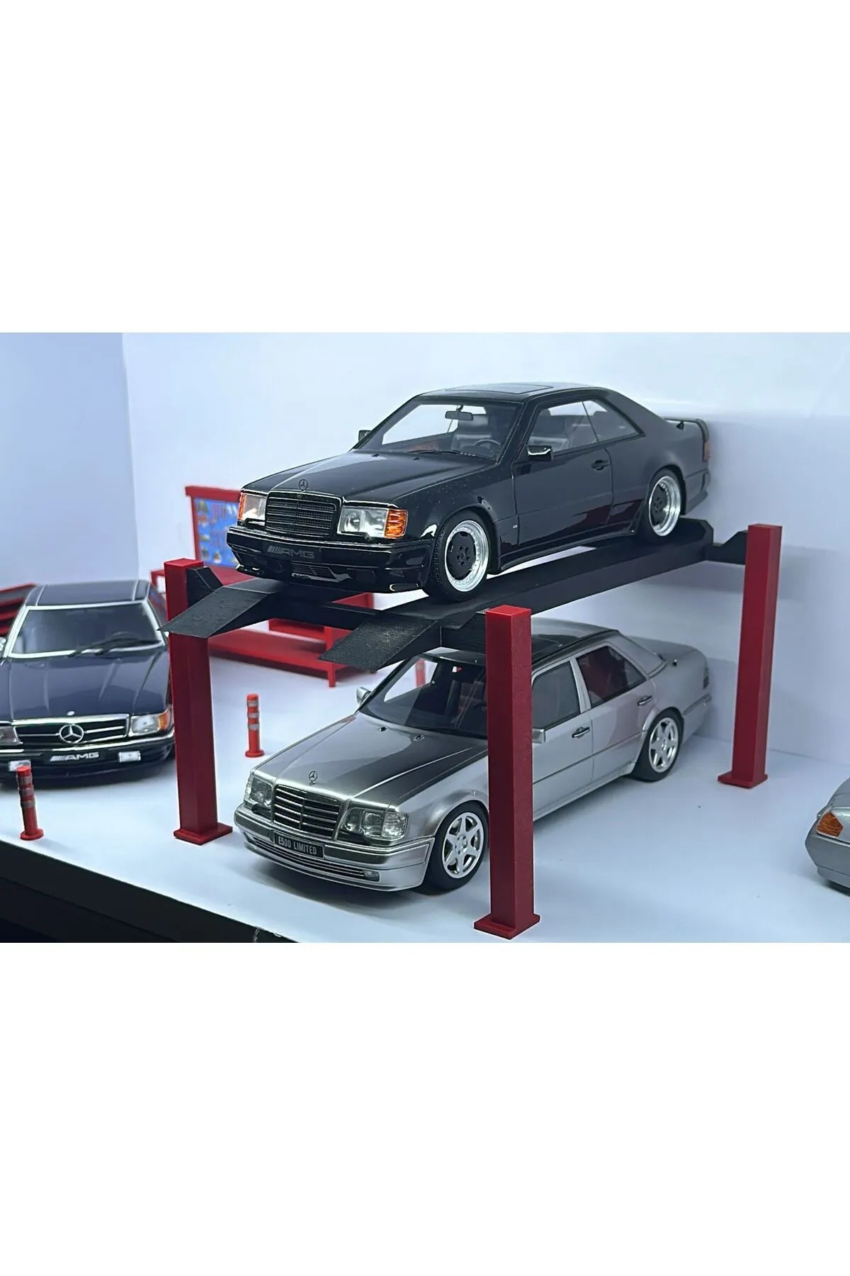 1/18 Ölçekli Garaj Dioraması Araç Lifti | Diecast, Diroama, Hobi Garajı, Model Arabalar