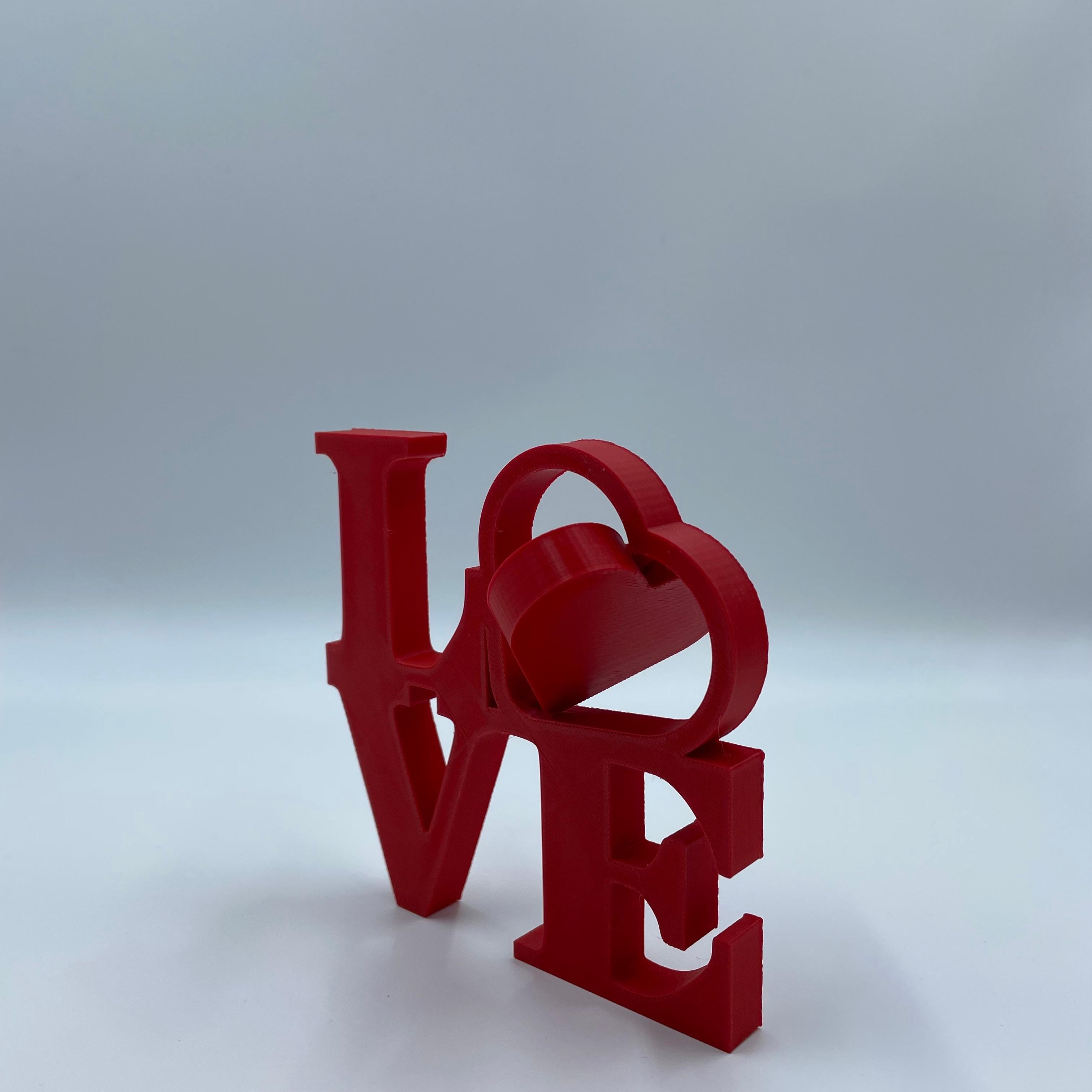 Love Yazılı Masa Süsü