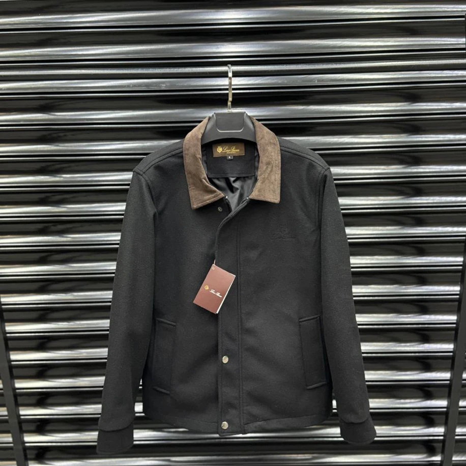 Loro Piano Siyah Kaşe Mont