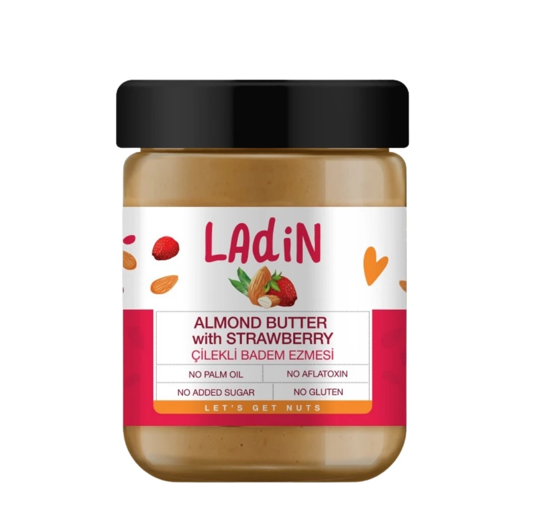 Ladin - %100 Çilekli Badem Ezmesi (225 gr.)