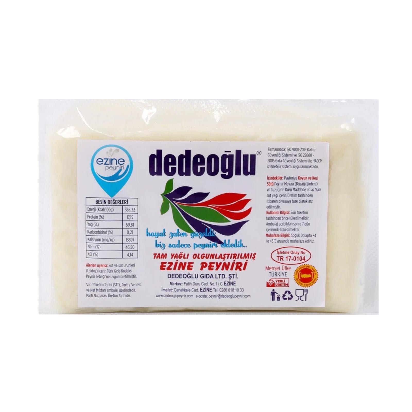 Dedeoğlu - Ezine Peyniri (300 gr. - 325 gr.)