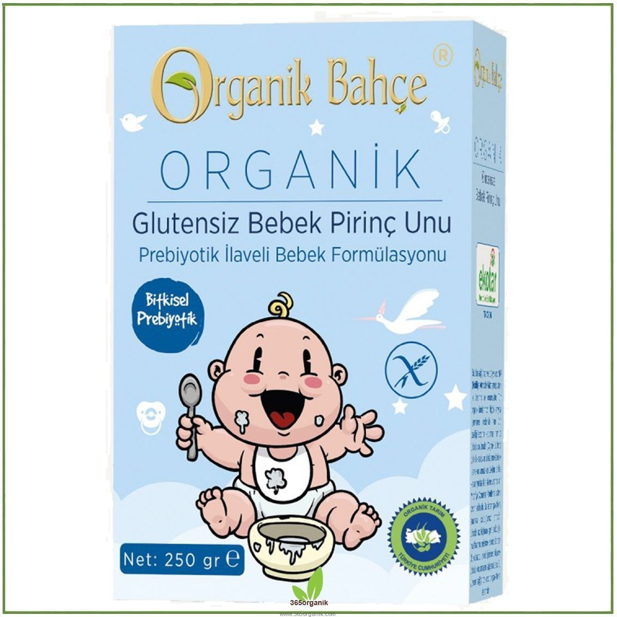 Organik Bahçe - Glutensiz Bebek Pirinç Unu (250 gr.)