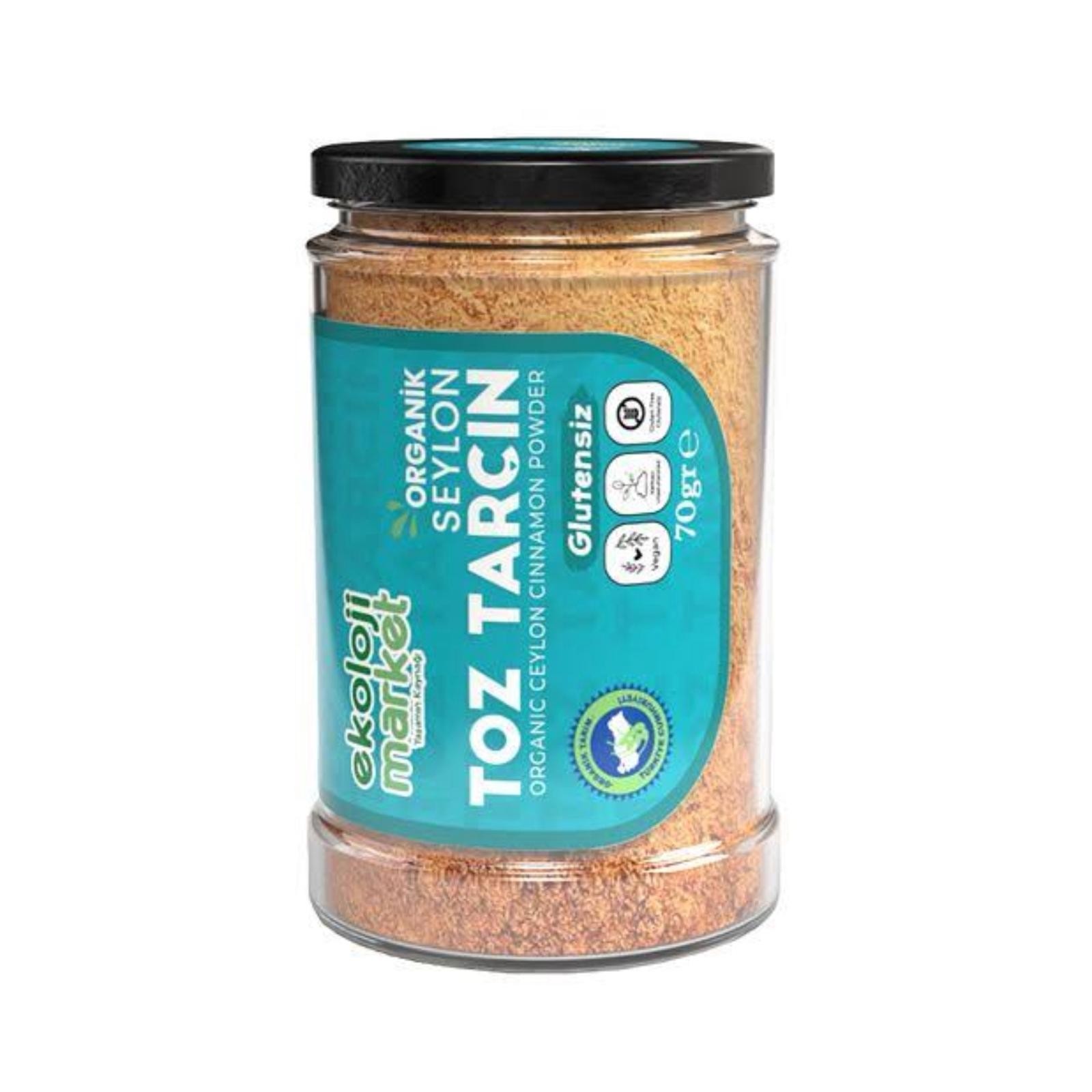 Ekoloji Market - Organik Toz Tarçın (70 gr.) - Vegan