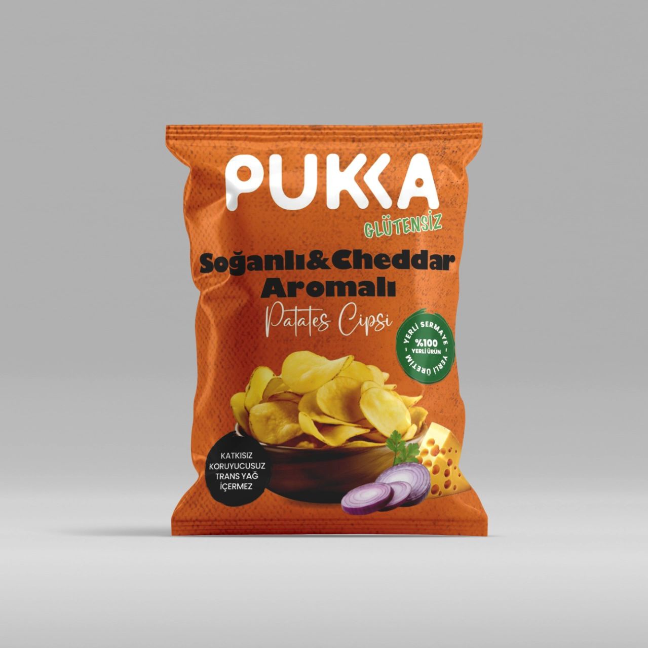 Pukka - Soğan Hallkası & Cheddarlı Patates Cipsi (70 gr.)
