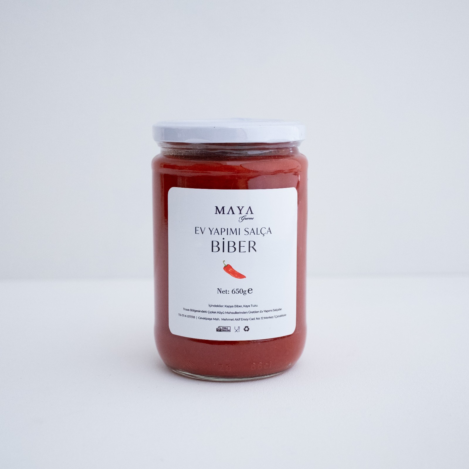 Maya Gurme - Ev Yapımı Biber Salça (650 gr.)