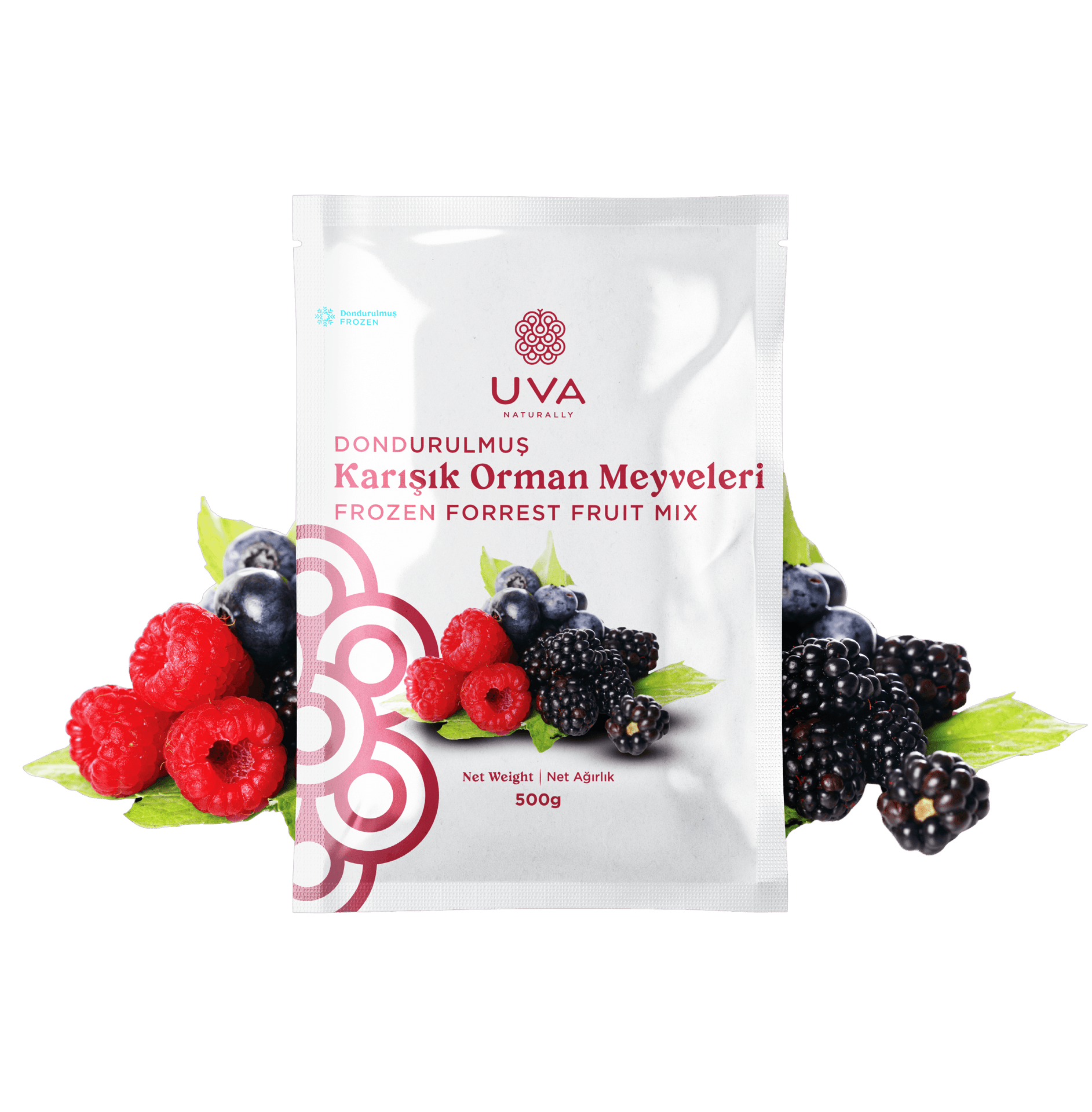 Uva Naturally - Dondurulmuş Karışık Orman Meyveleri (500 gr.)