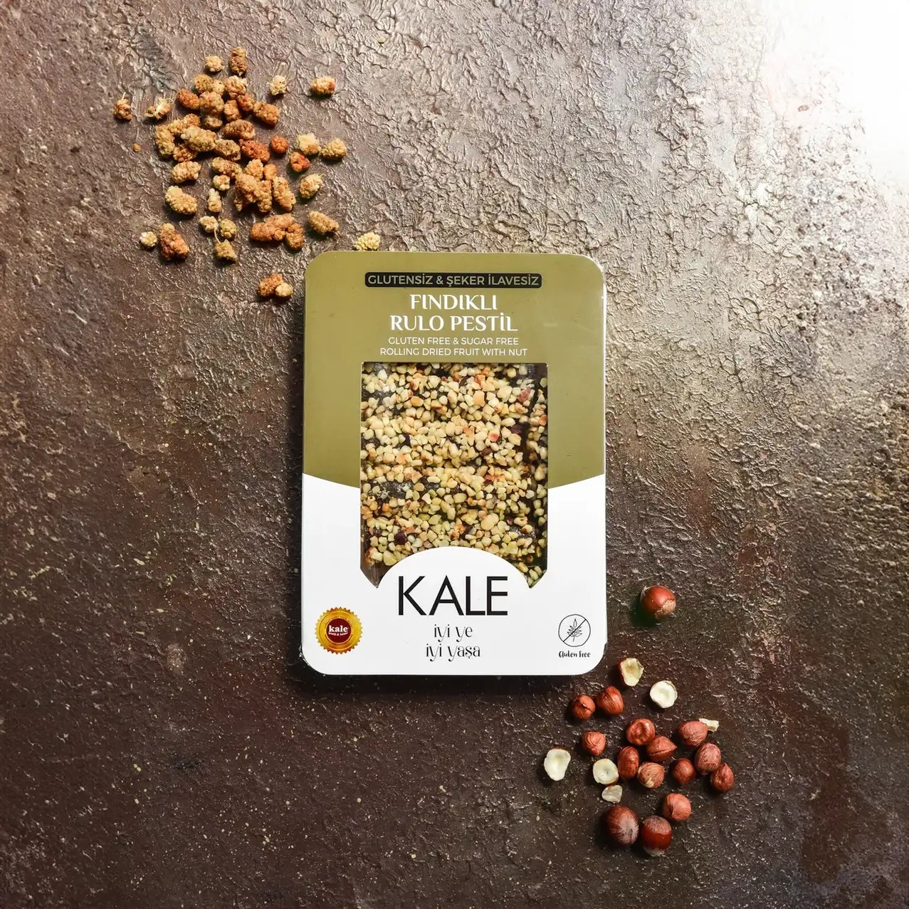 Kale - Rafine Şekersiz ve Glutensiz Fındıklı Rulo Pestil (230 gr.)