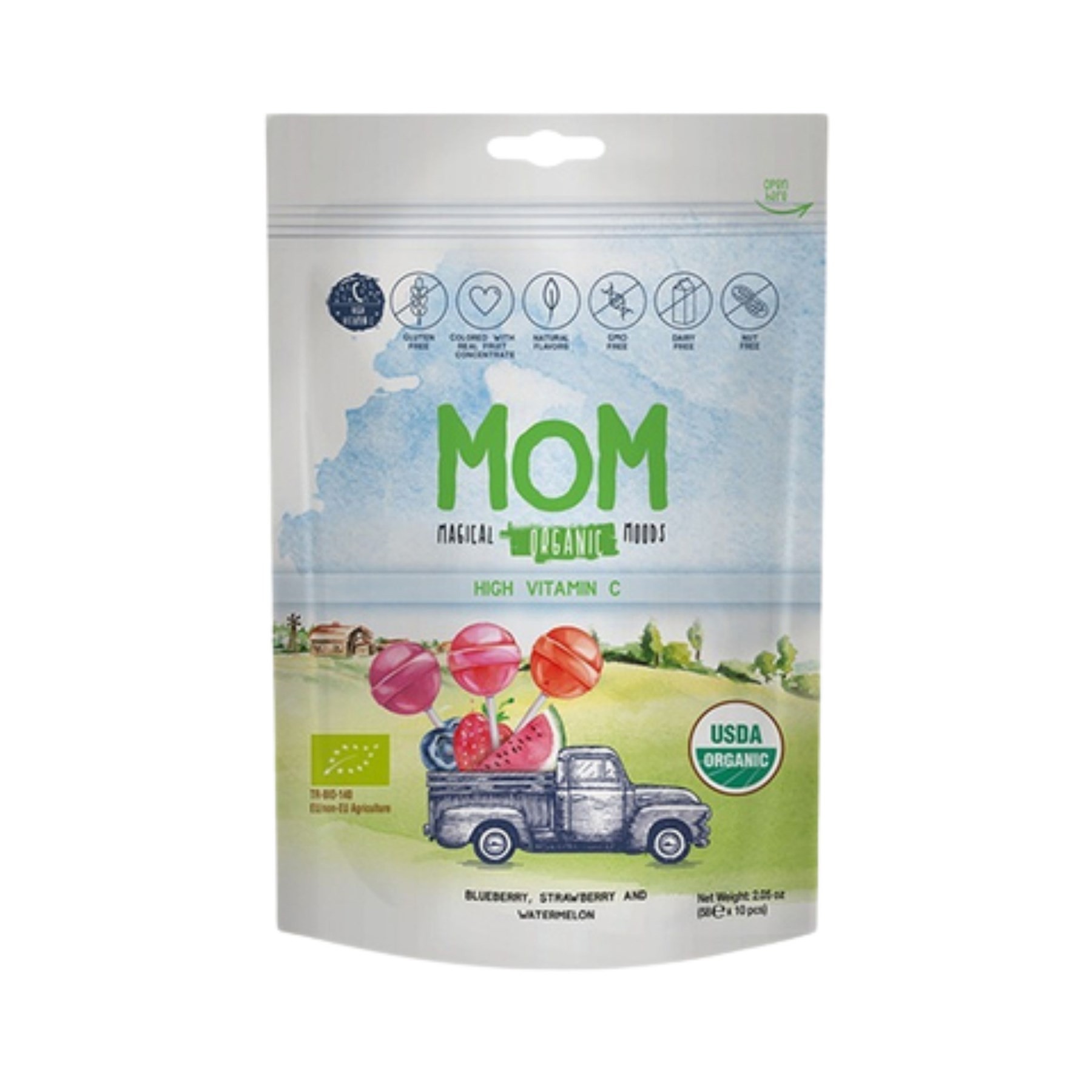 Mom - Organik Lollipop (58 gr.)