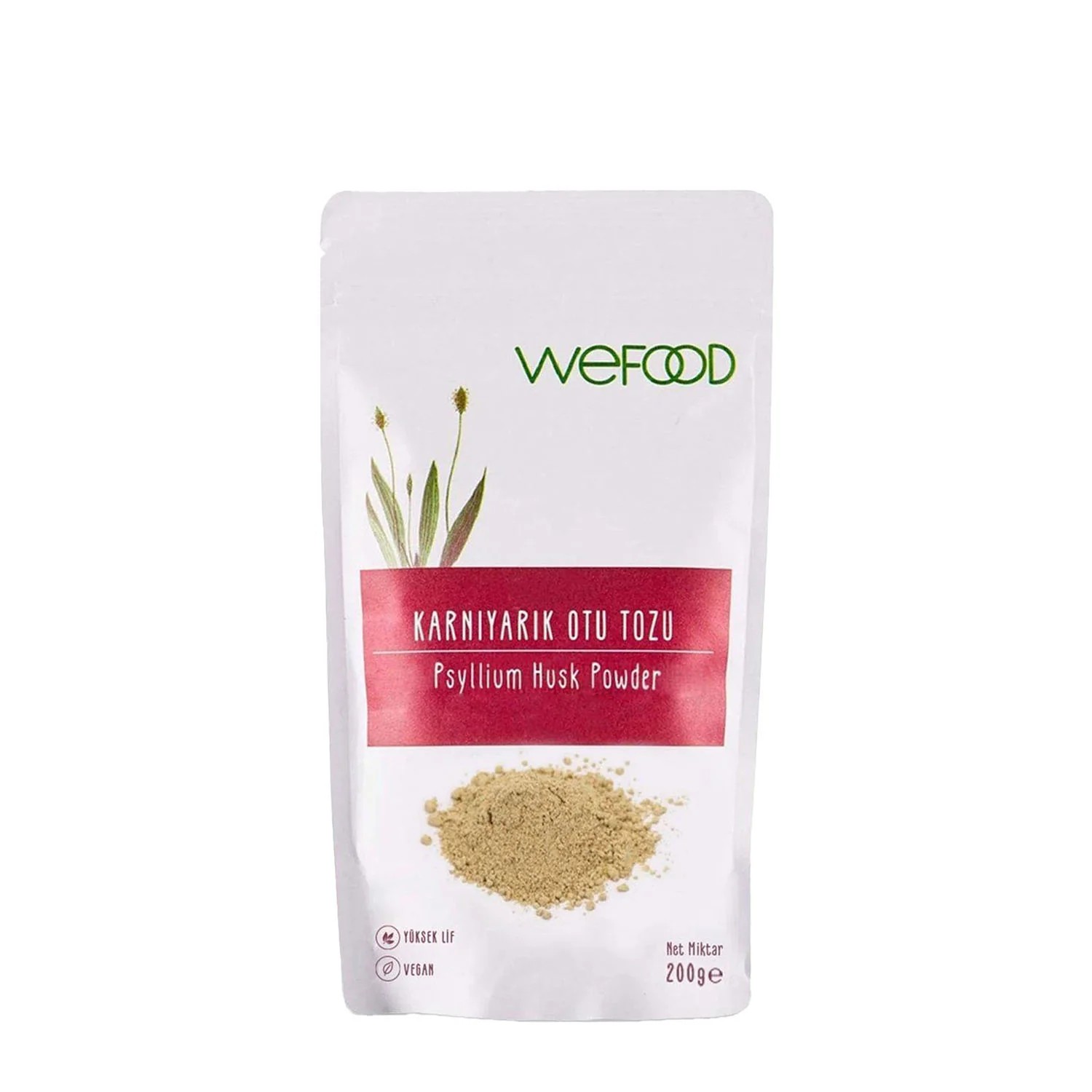 Weefood - Psyllium (Karnıyarık Otu) Tozu (200 gr.) - Vegan